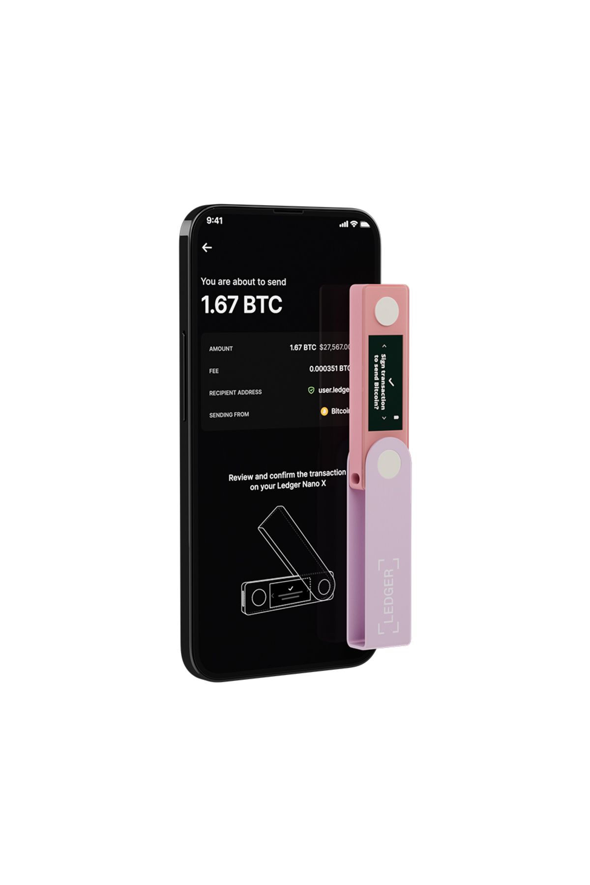 Ledger Nano X Pastel Pembe Kripto Donanım Cüzdanı