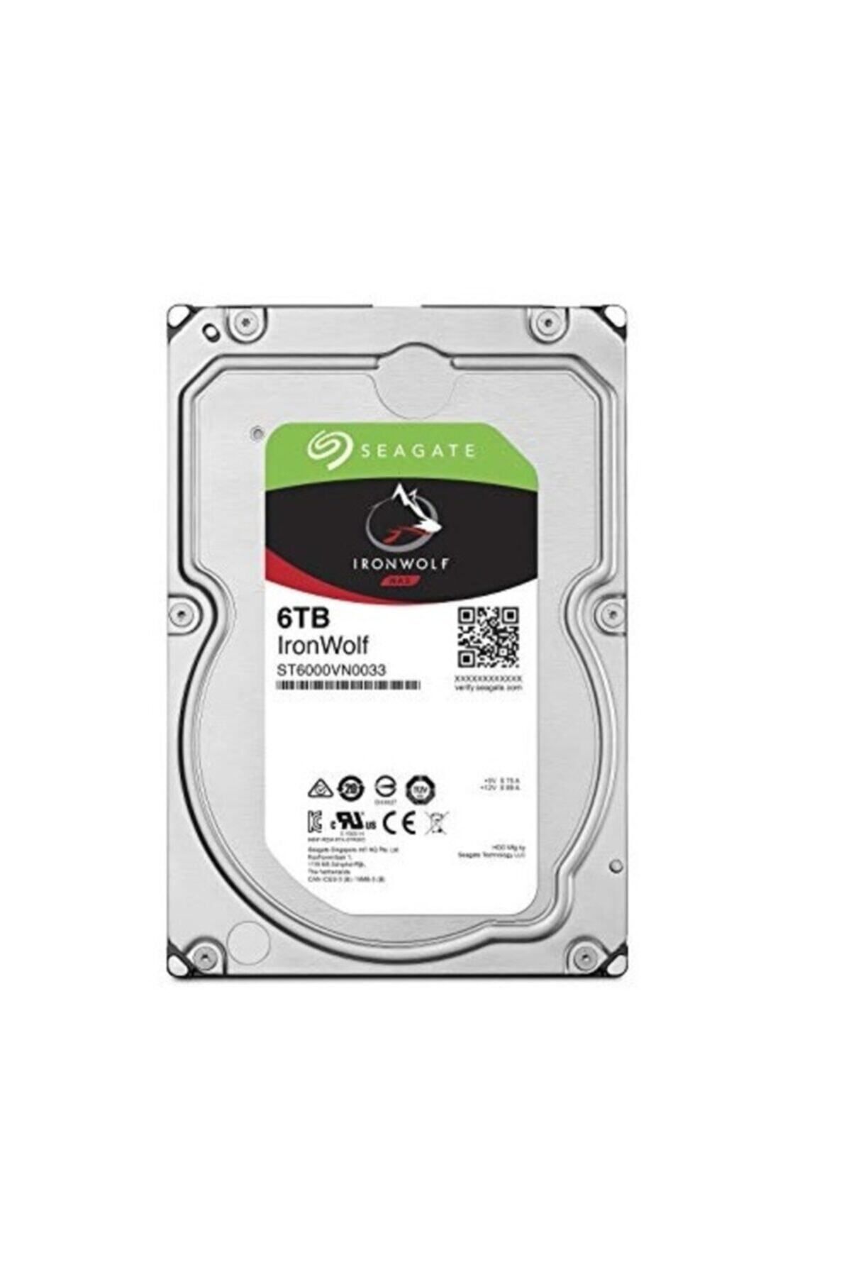 Seagate Nas Harddisk (ıronwolf) 6tb 7200rpm Sata3 St6000vn0033 (7günx24saat Çalışan Disktir)