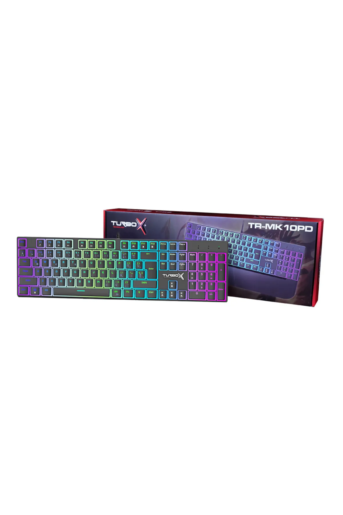 Dragos Natus Red Switch Rainbow Makro Gaming Klavye