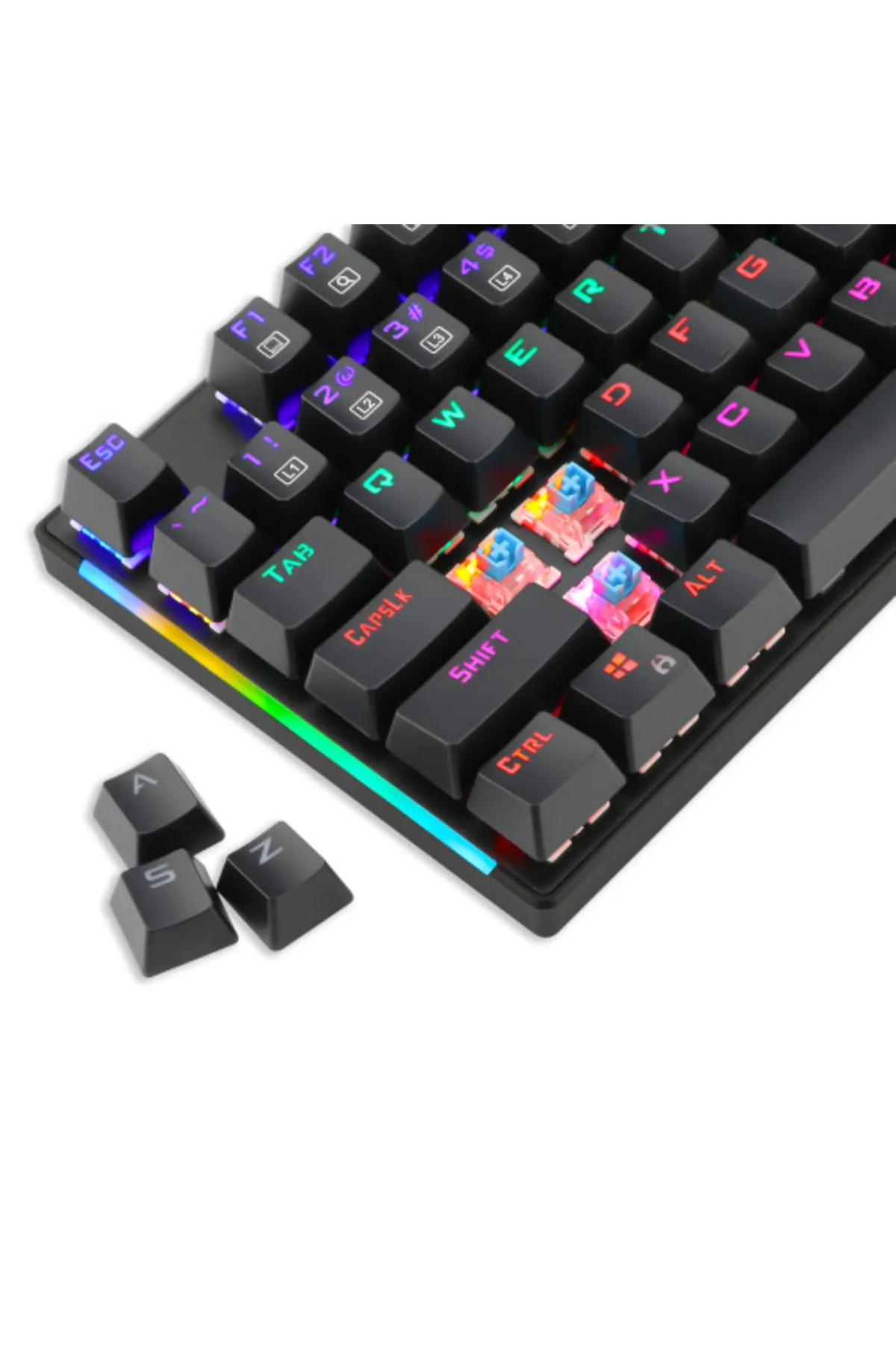 T-DAGGER Naxos T-tgk310 Usb Kablolu Türkçe Q Rainbow Rgb Mekanik Gaming Klavye (powered By Redragon)