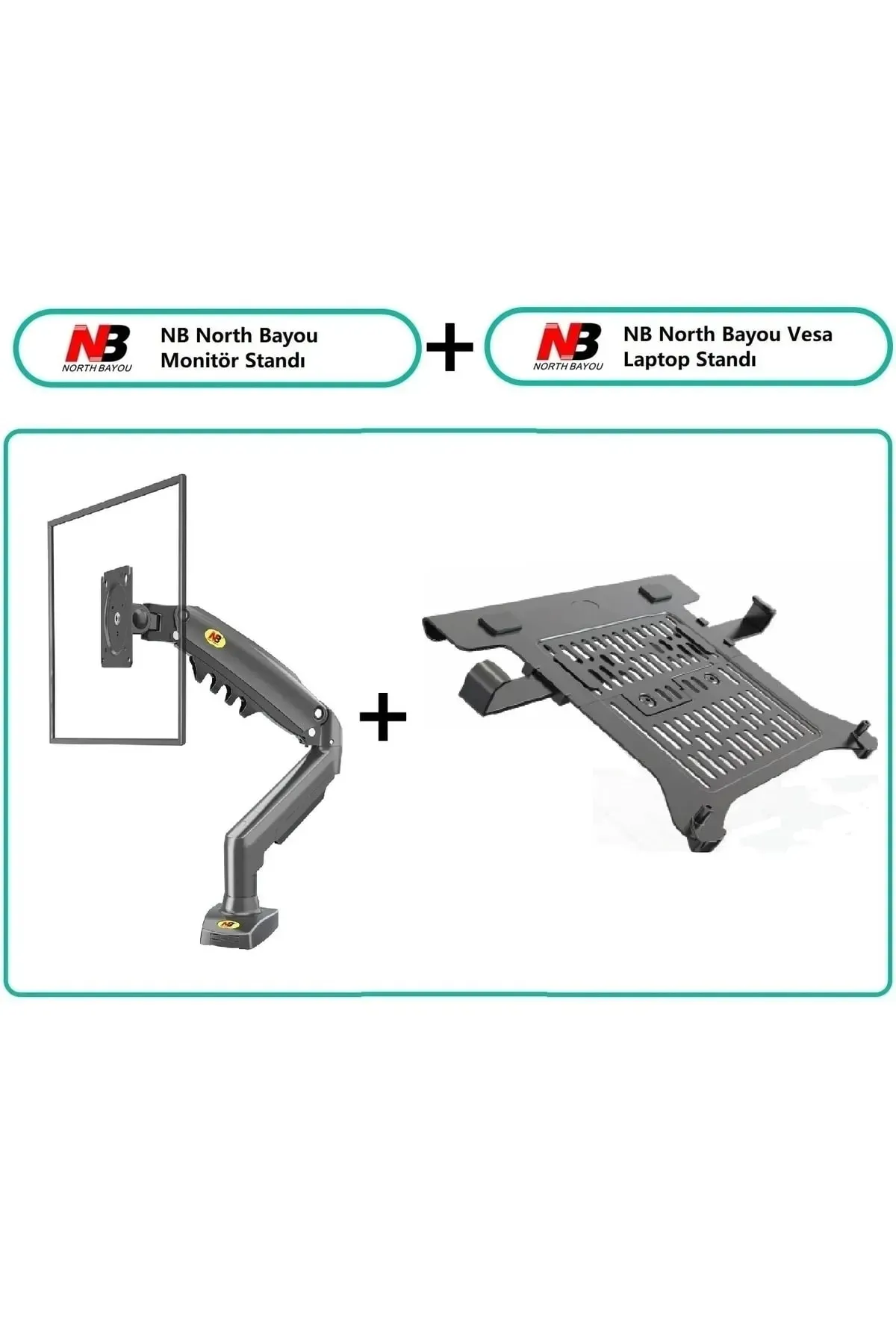 Daytona Nb Bayou F80- L Amortisörlü 10"-17" Uyumlu Laptop Standı