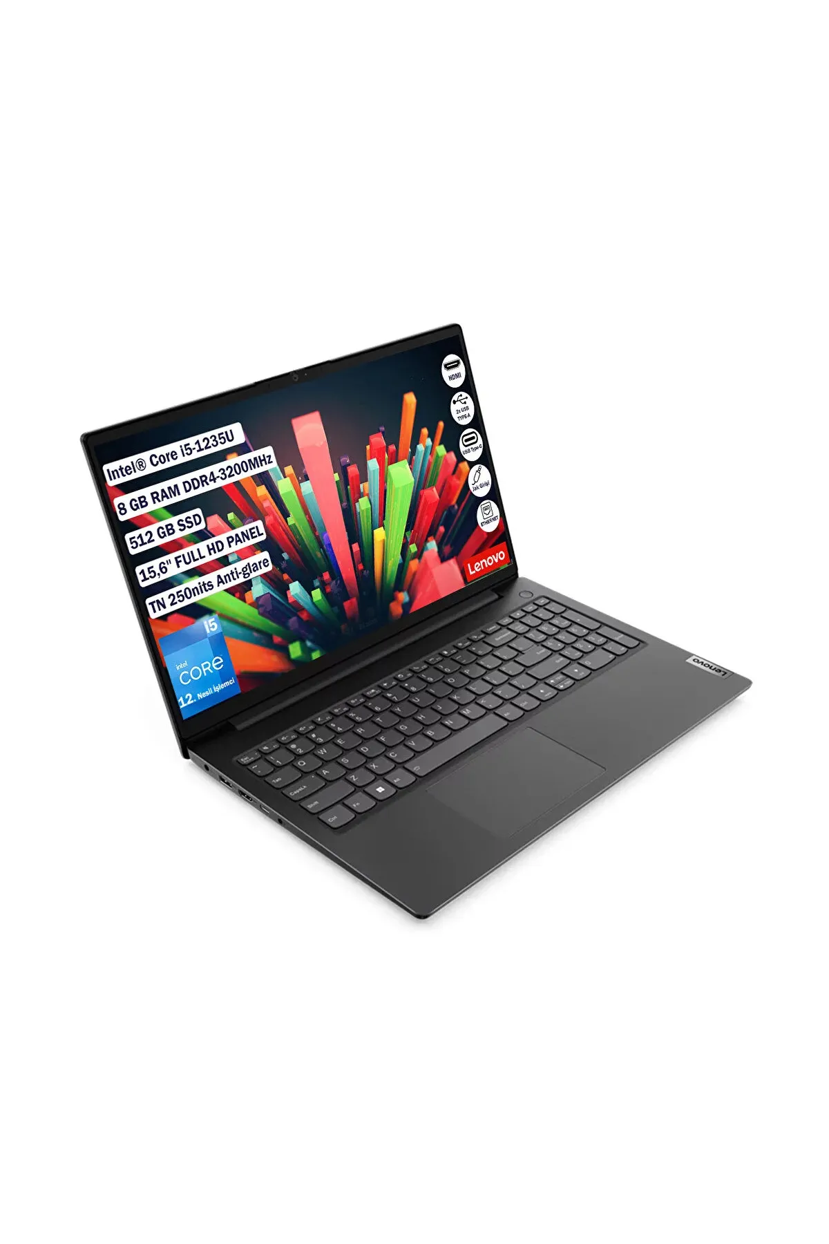 Lenovo NB V15 82TT00A5TX I5-1235U 8gb 512SSD O/B 15.6 DOS