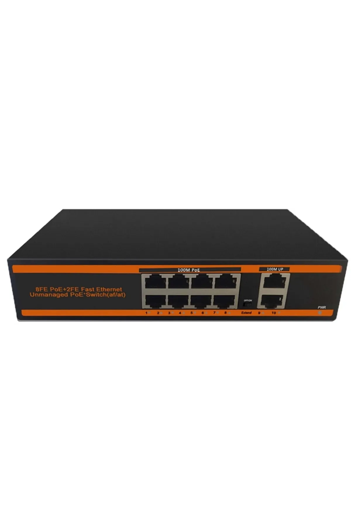 TRK ND1P802LF 8 PORT 10/100 POE 2 PORT 10/100 UPLİNK SWİTCH 150W