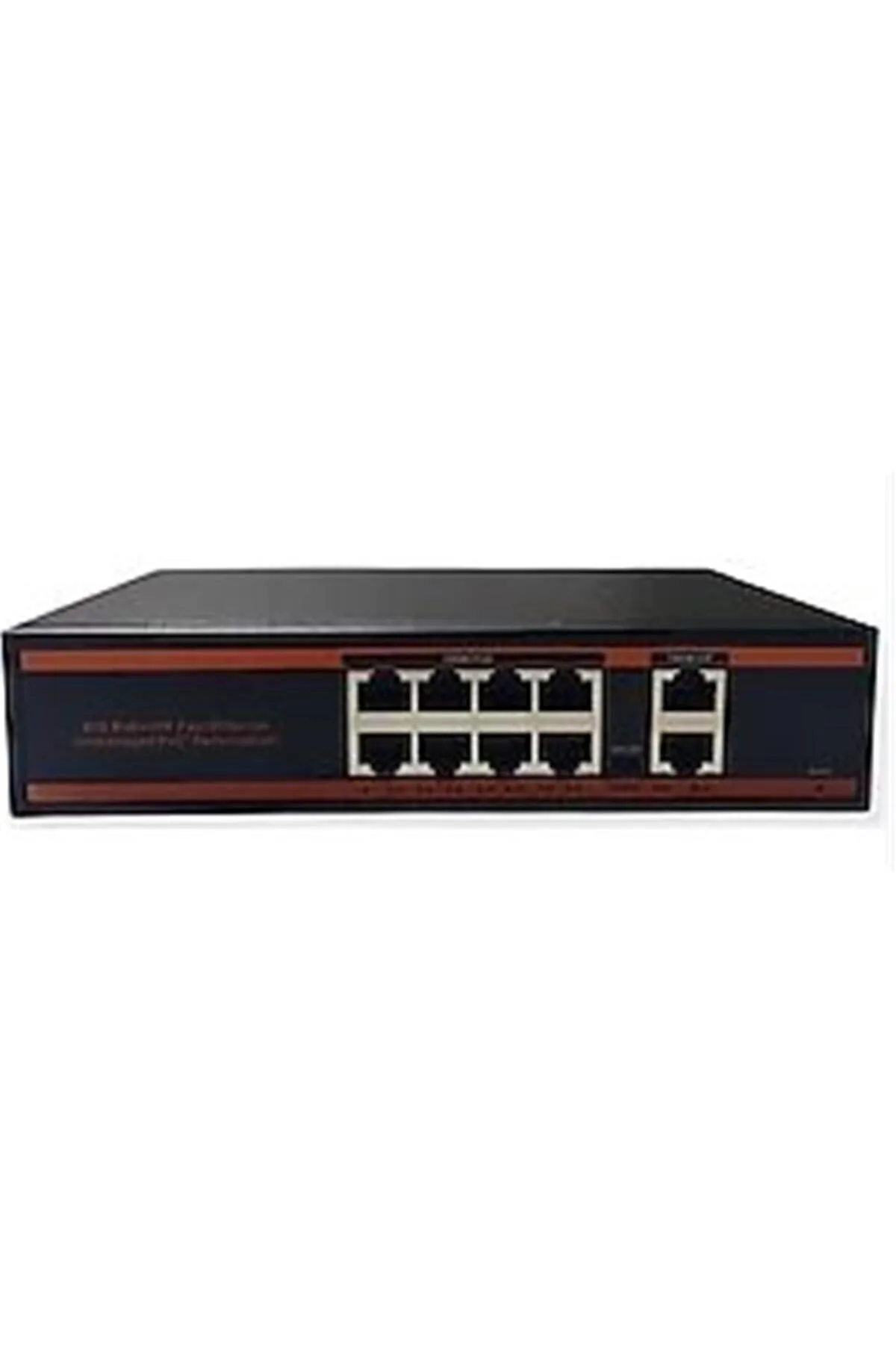 Nova Nd1p802lg 8 Port Poe 10-100 Mbps 2 Port 10-100-1000 Mbps Uplink Switch 150w