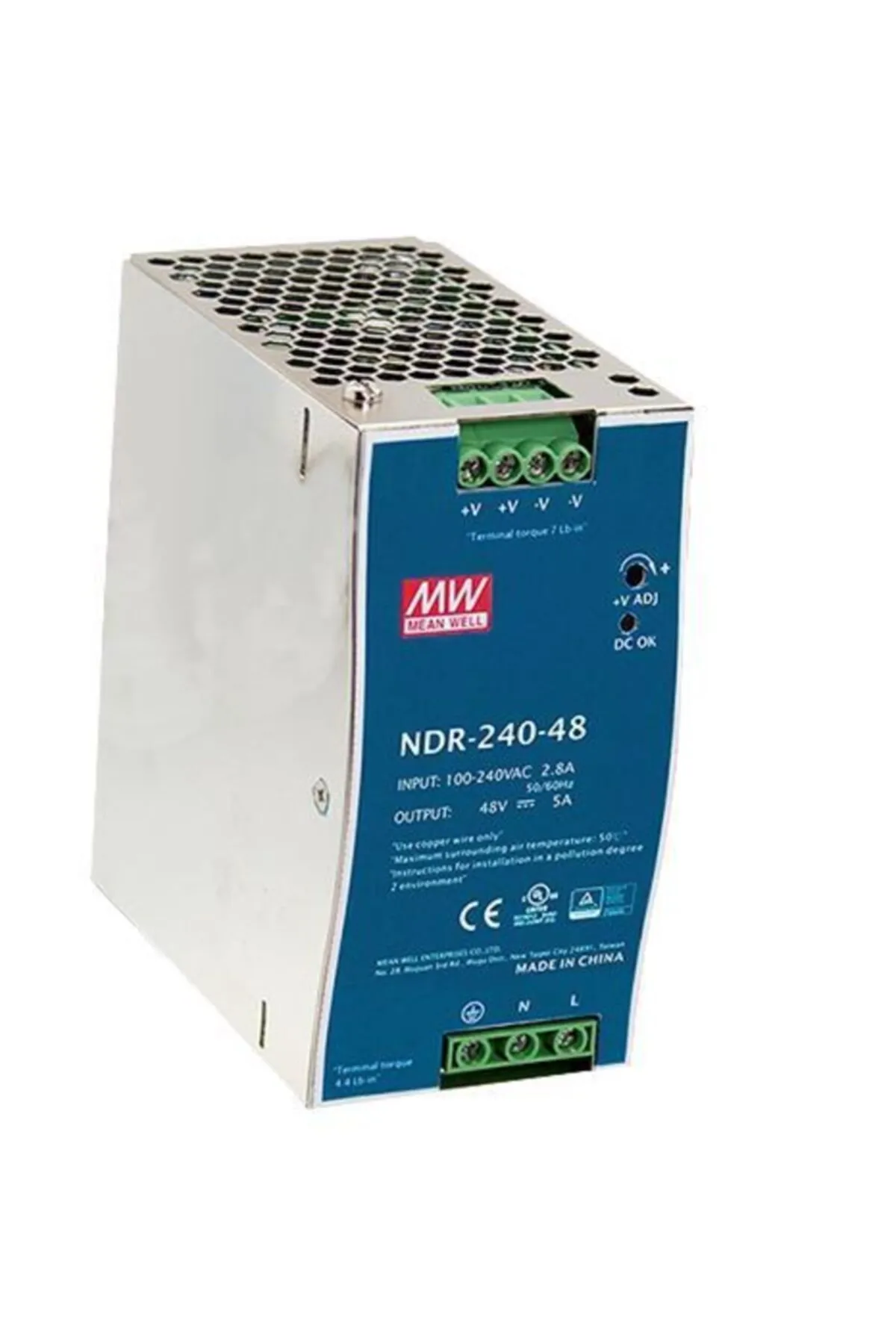 Meanwell Ndr-240-24 Ray Tipi Güç Kaynağı