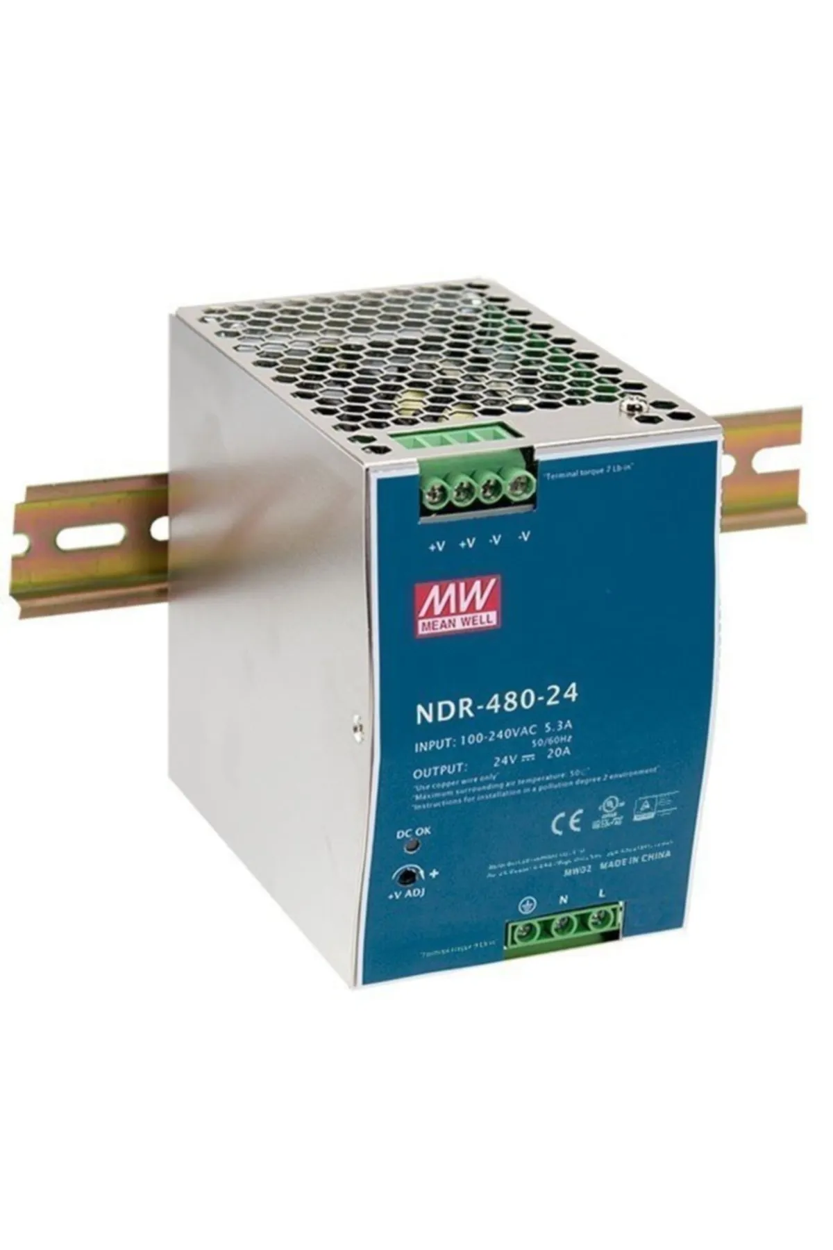 Meanwell Ndr-480-24 24vdc 20.0amp Dın Rail Güç Kaynağı