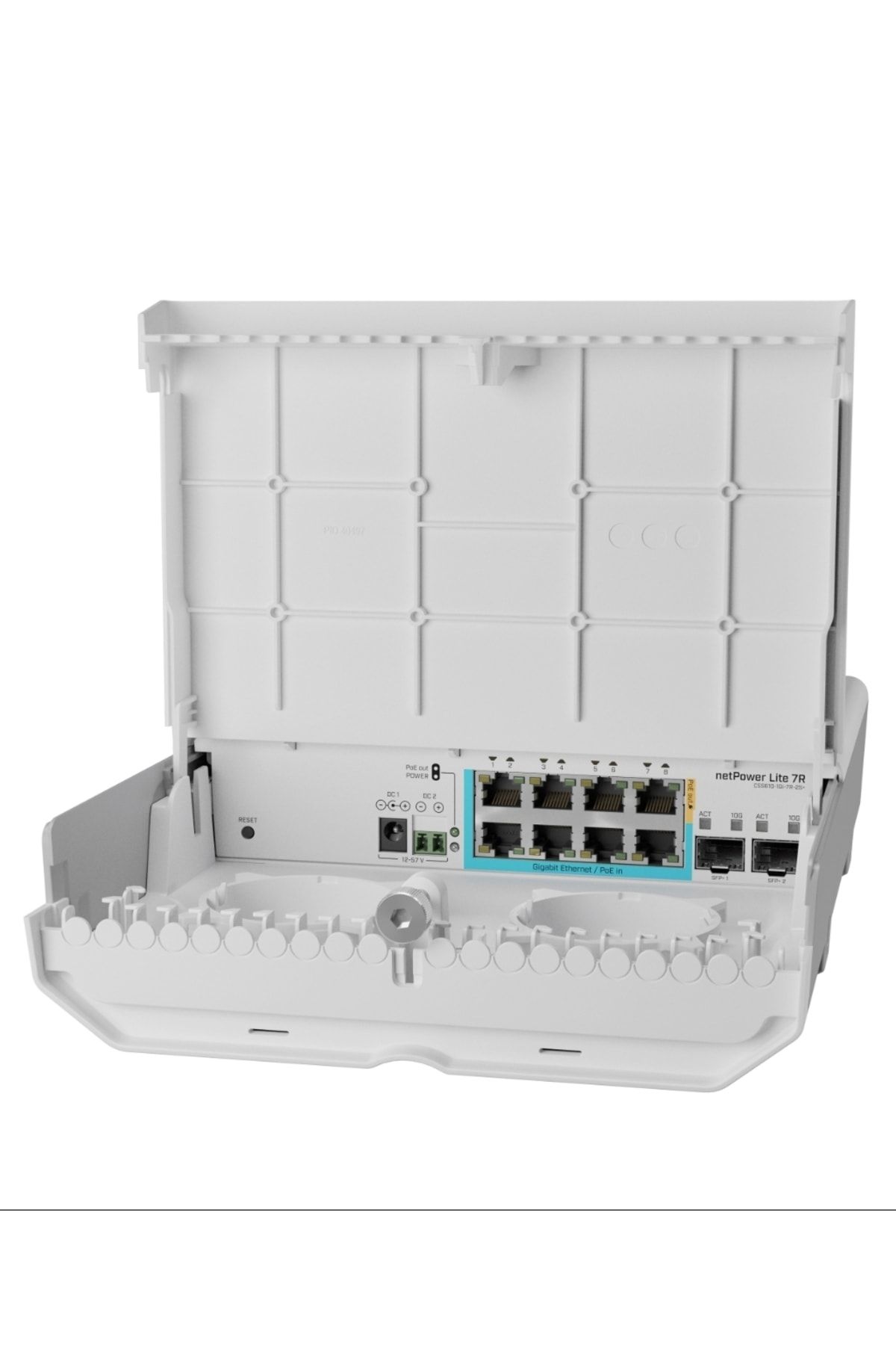 MIKROTIK Netpower Lite 7r - Css610-1gi-7r-2s+out 8 Port Dış Mekan Ters Poe Switch