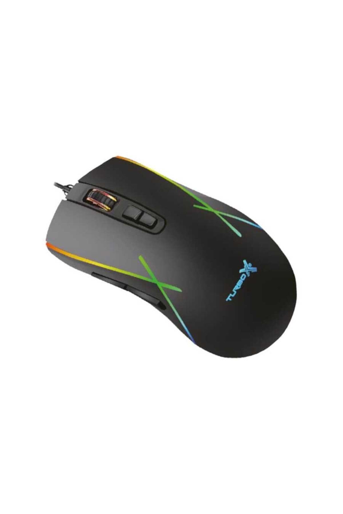 Turbox New Desing Tr-m5 3200dpi Usb Kablolu Siyah Gaming Optik Mouse Rgb