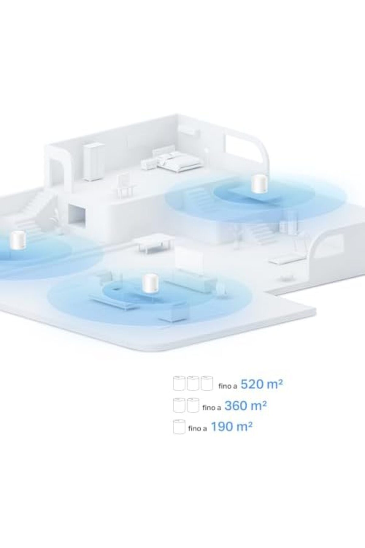 STOREMAX Niffa Shop Deco X10(1-pack), AX1500 Mbps, 190 m²'ye kadar Kapsama Alanı, 120 Cihaza Kadar Bağlant