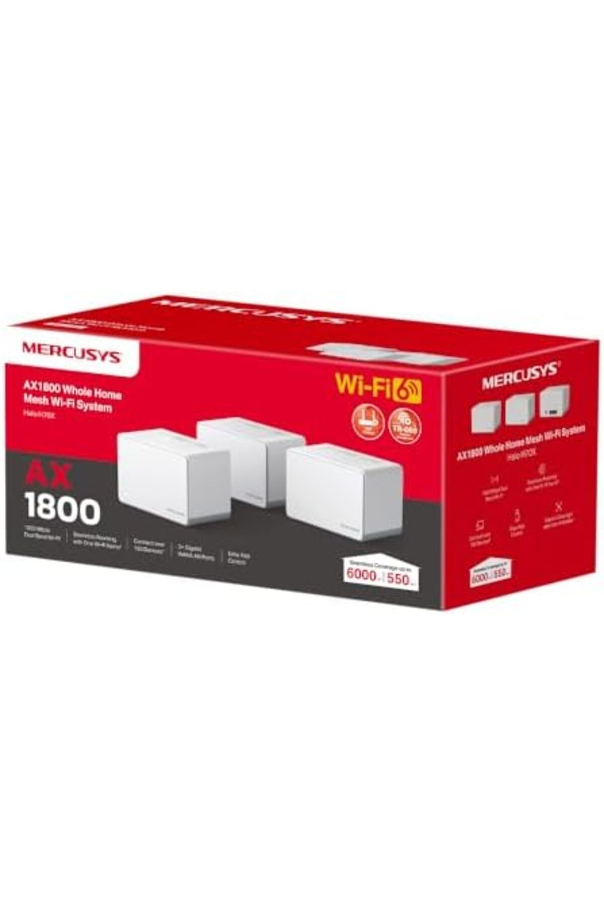 STOREMAX Niffa Shop Halo H70X(3-pack), AX1800 Mbps Tüm Ev Mesh Wi-Fi 6 Sistemi Nhl 1051353