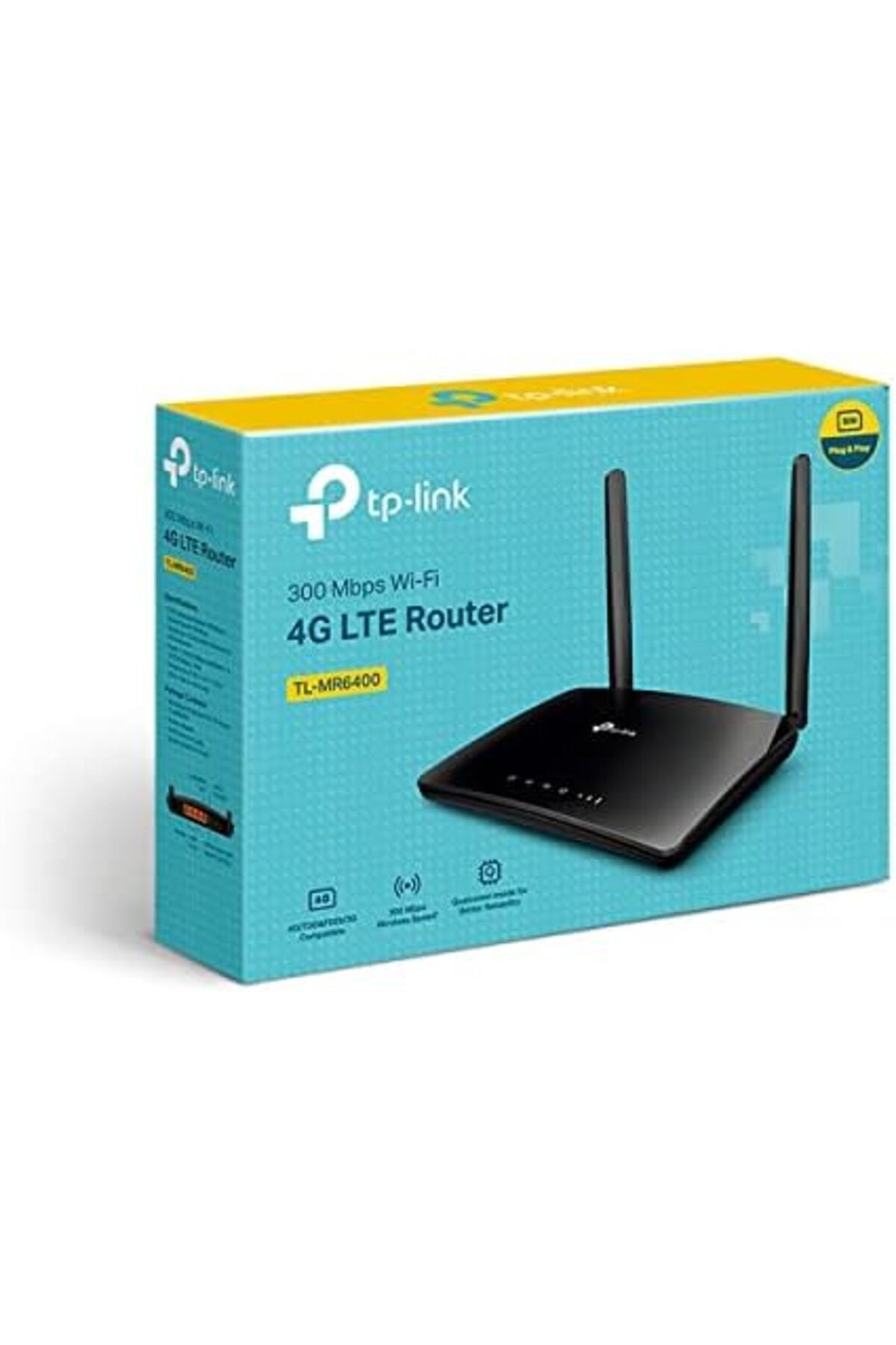 STOREMAX Niffa Shop TL-MR6400, N300 Mbps Kablosuz 4G LTE Router, 4G/3G SIM Yuvası, Yapılandırma Gerektirme