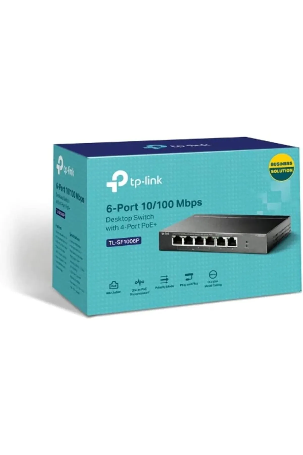 STOREMAX Niffa Shop TL-SF1006P, 6-Port 10/100Mbps Desktop Switch with 4-Port PoE+ Nhl 1051353