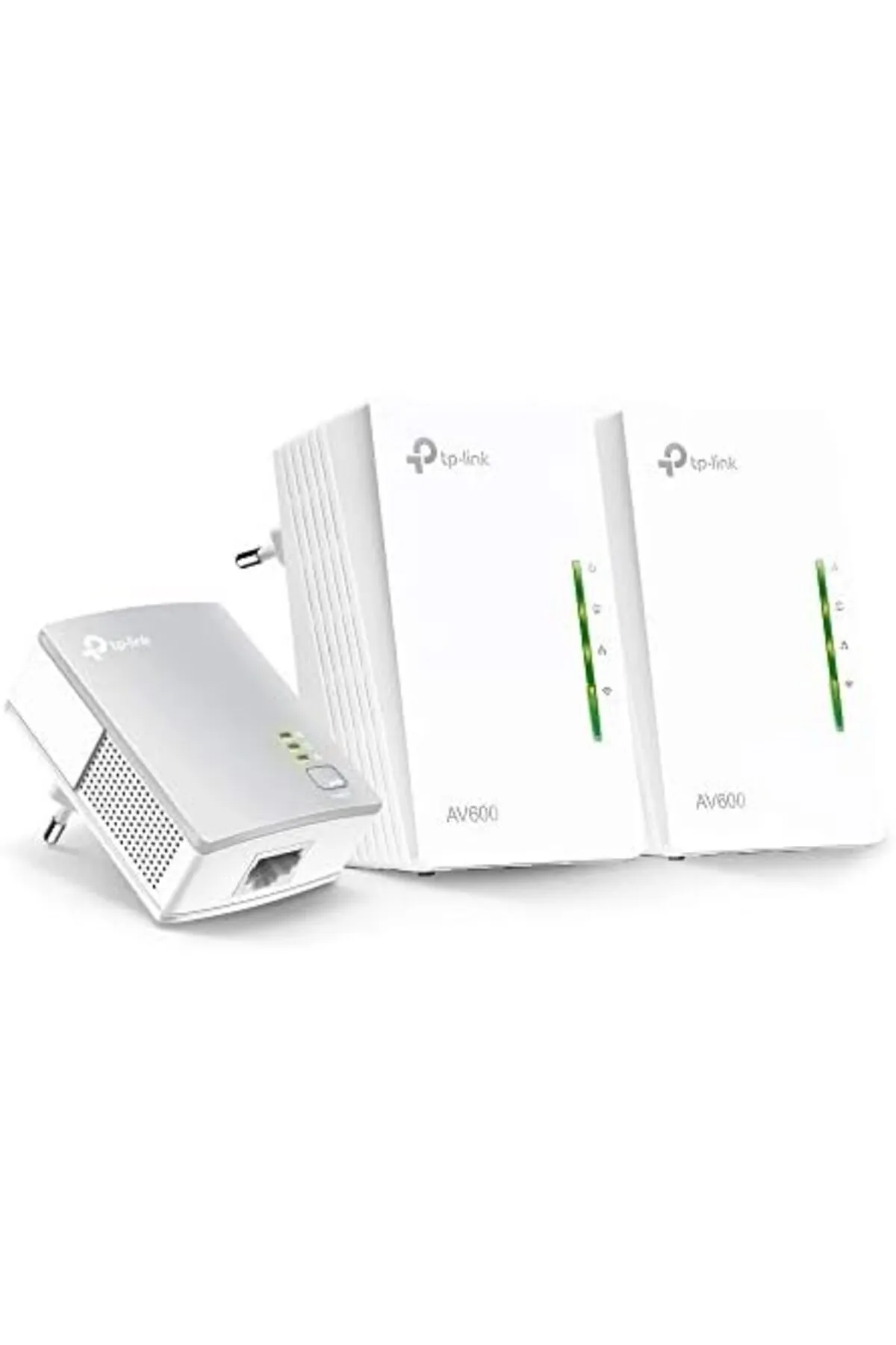 STOREMAX Niffa Shop WLAN Powerline Adaptörü Üçlü Set TL-WPA4220T KIT (WLAN 300Mbit/sn, AV600 Powerline,