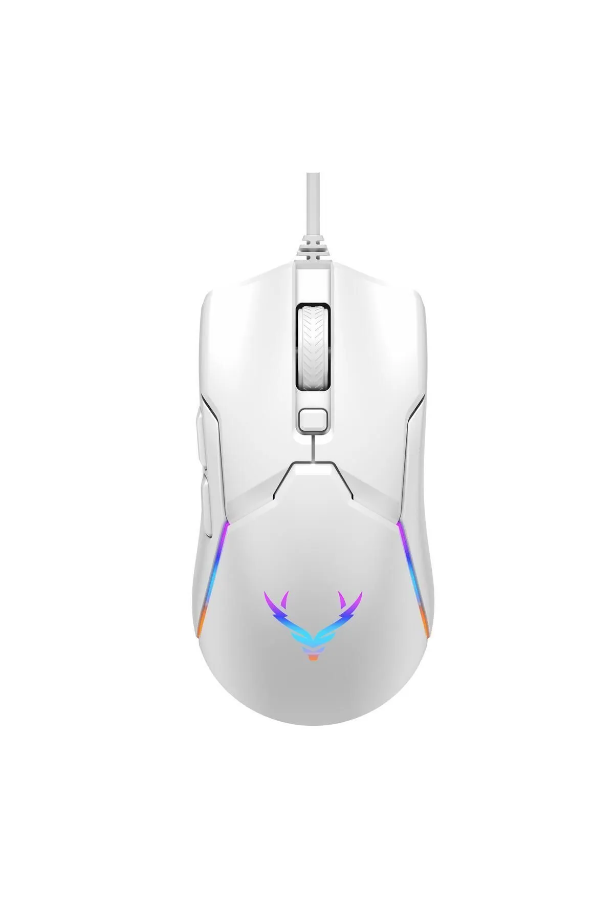 Xrades Night XR07 Beyaz Rgb Gaming Mouse 12800 Dpı 8 Tuşlu Drag Click Makrolu