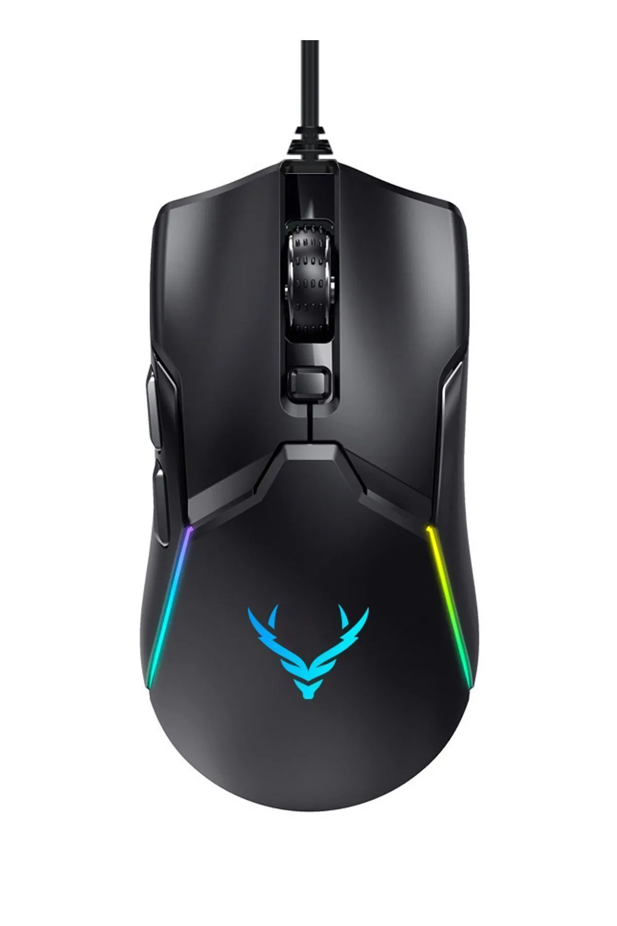 Xrades Night XR07 Siyah Rgb Gaming Mouse 12800 Dpı 8 Tuşlu Drag Click Makrolu