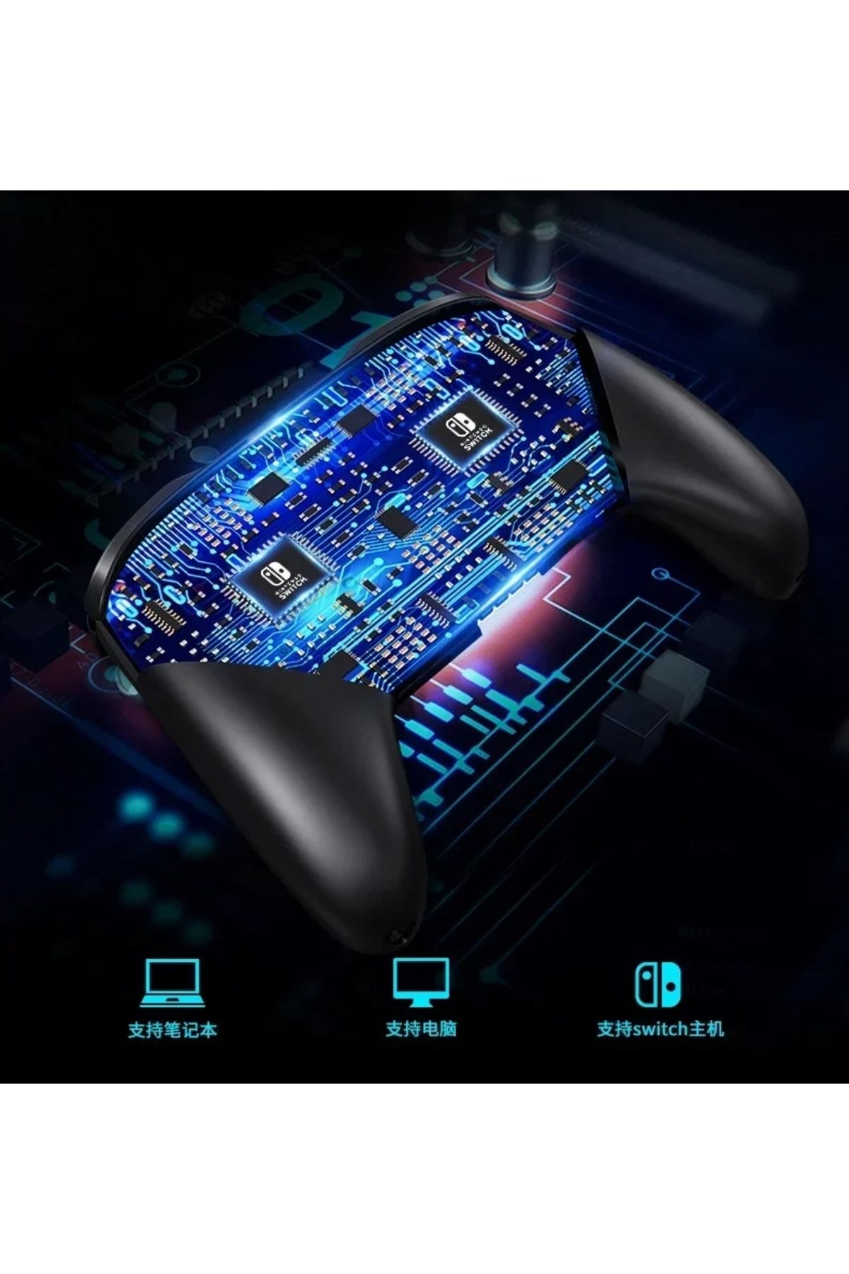 Glrtech Nintendo Switch Pro Controller Kablosuz Bluetooth Gamepad Oyun Kolu