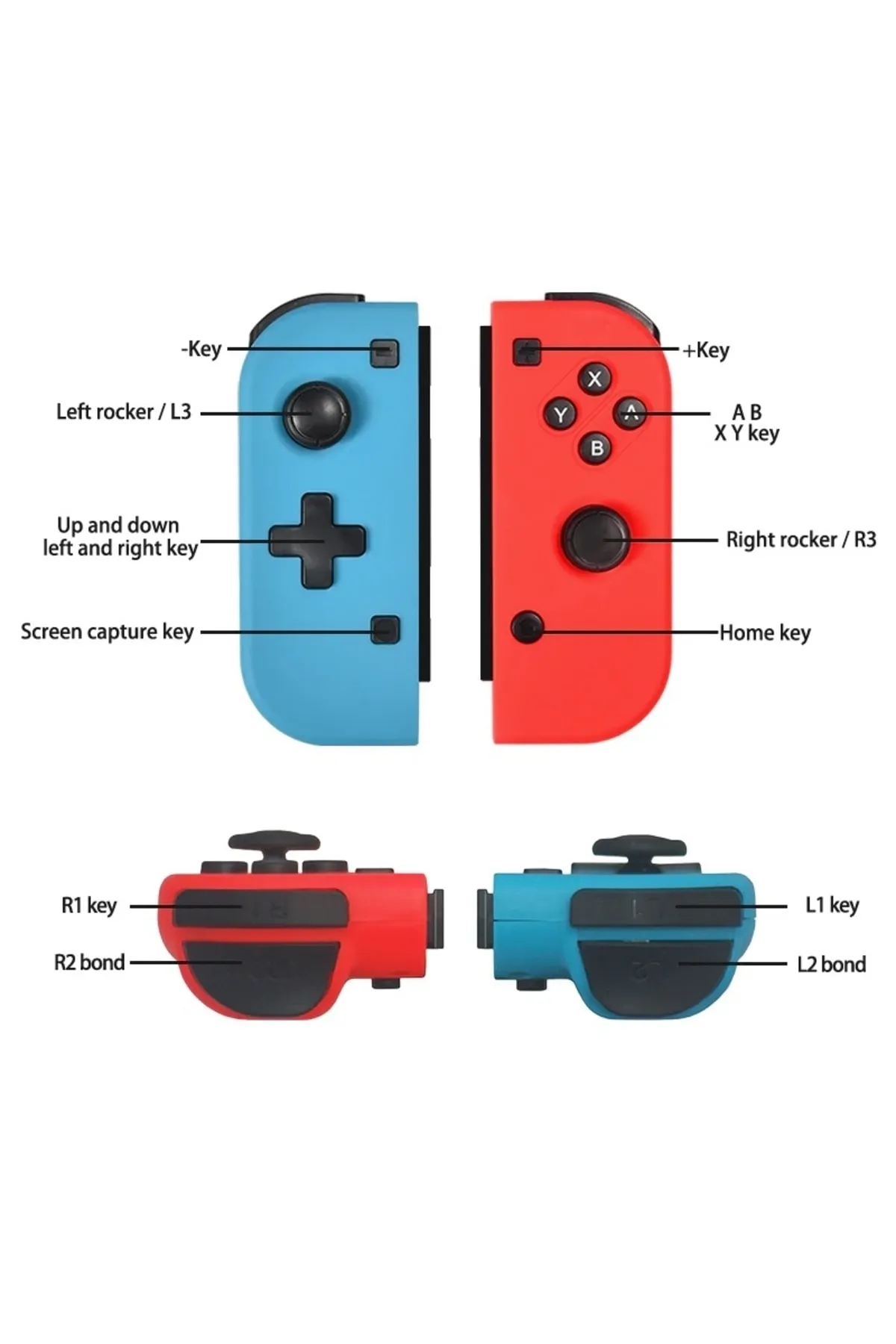 CAFELE Nintendo Switch/nintendo Switch Oled Joy-con Controller Gamepad Joystick