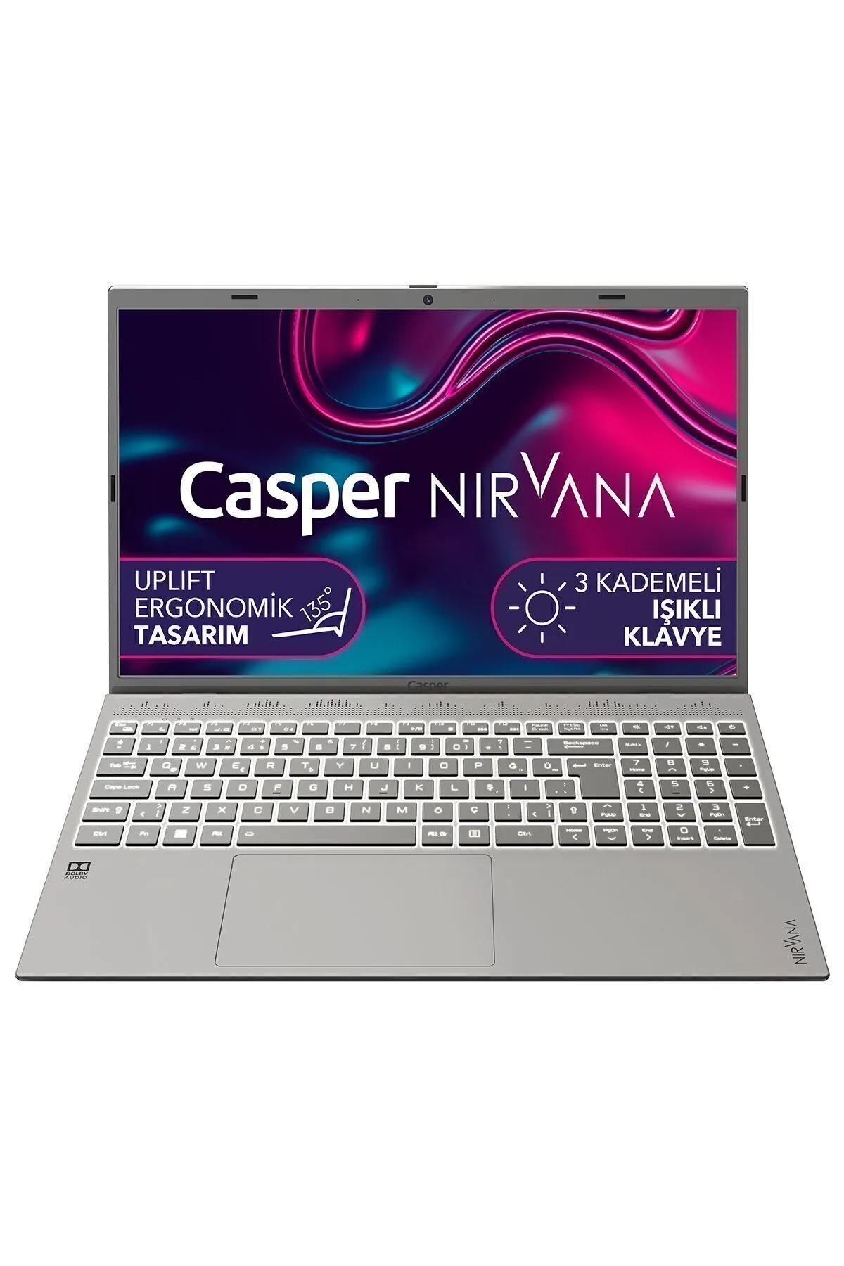 Casper Nirvana C550.1255-BF00X-G-F Intel Core i7-1255U 16GB RAM 1TB NVMe SSD GEN4 FREEDOS 15.6" Laptop