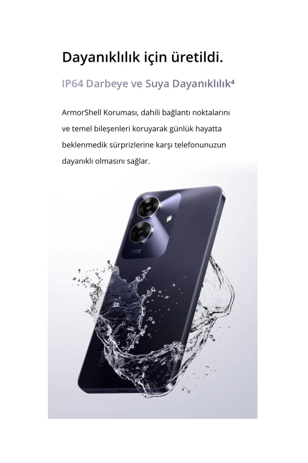 realme Not 60 Armorshell™ 12 Gb Ram 4gb 8gb'a Kadar Dinamik Ram 128 Gb)kablolu Kulaklık Hediyeli