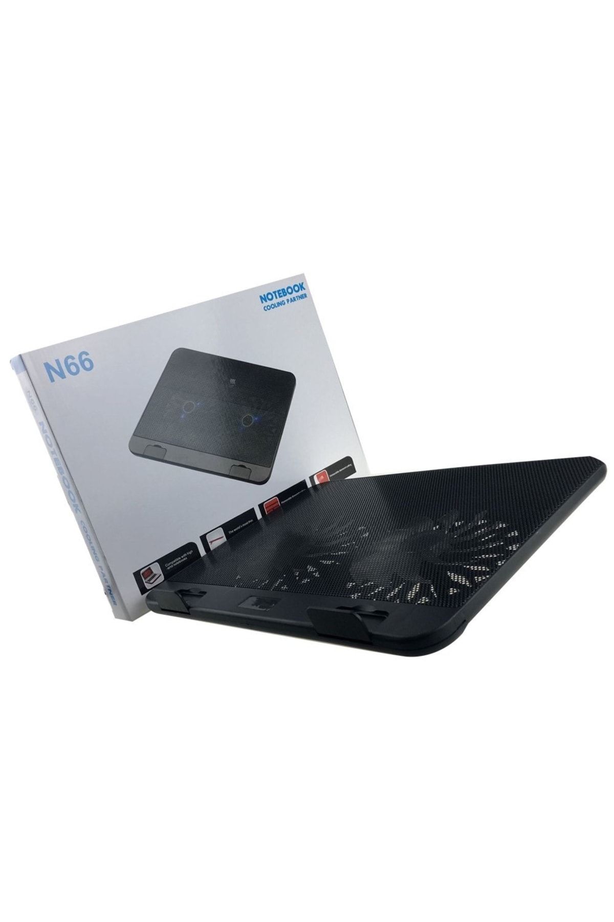 teknosepetim Notebook Laptop Macbook Soğutucu Fanlı 2x140 1200rpm Soğutma Fan Laptop Stand