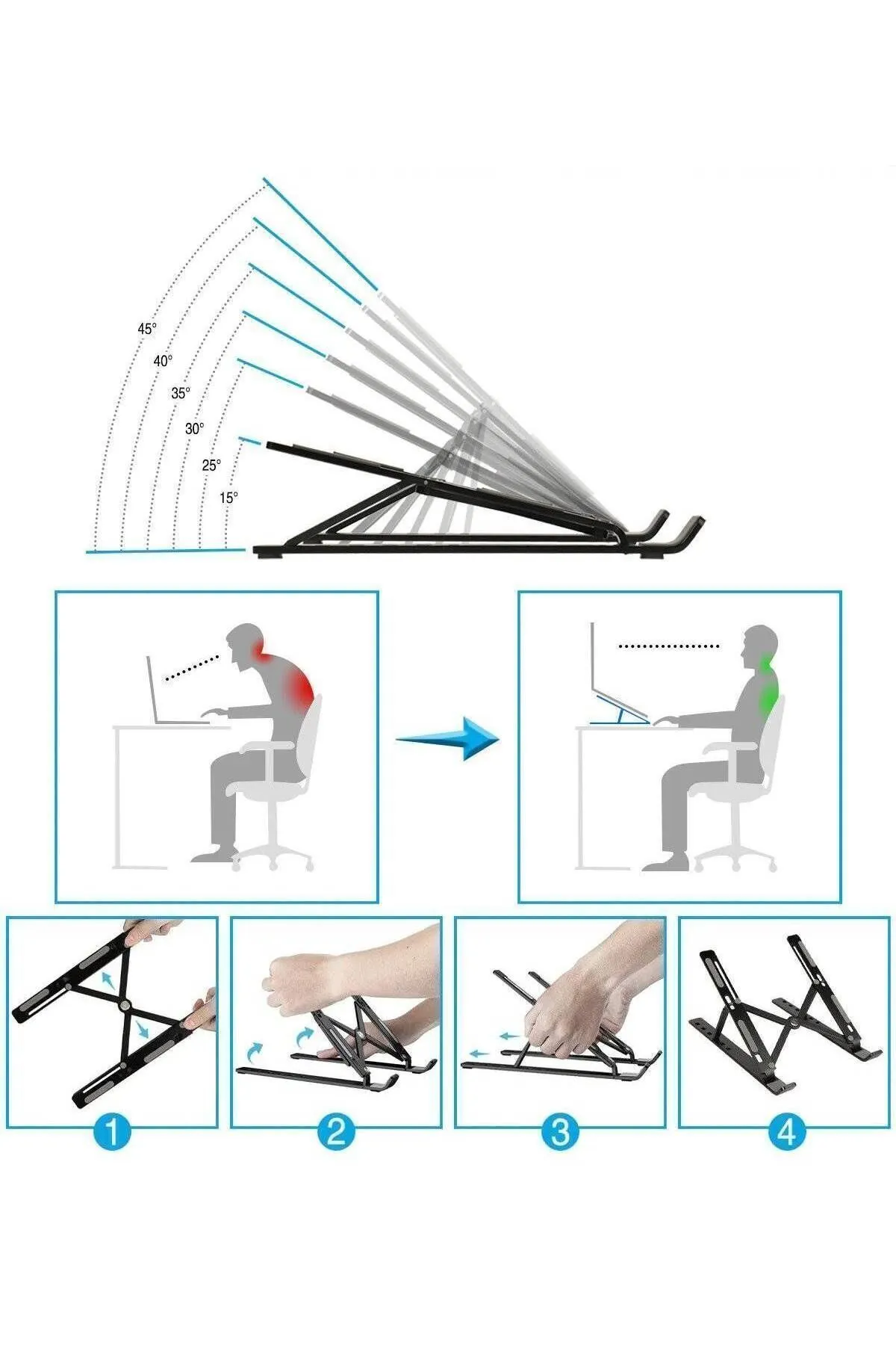 Transformacion Notebook Standı Laptop Tablet Standı 716311