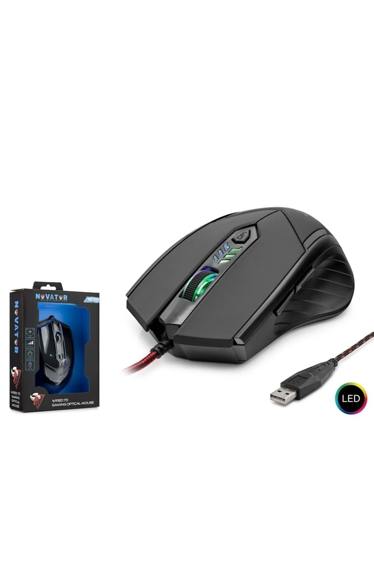 Hadron Novator Hdg28 Mouse Kablolu Oyun Usb Ledli 3200 Dpı