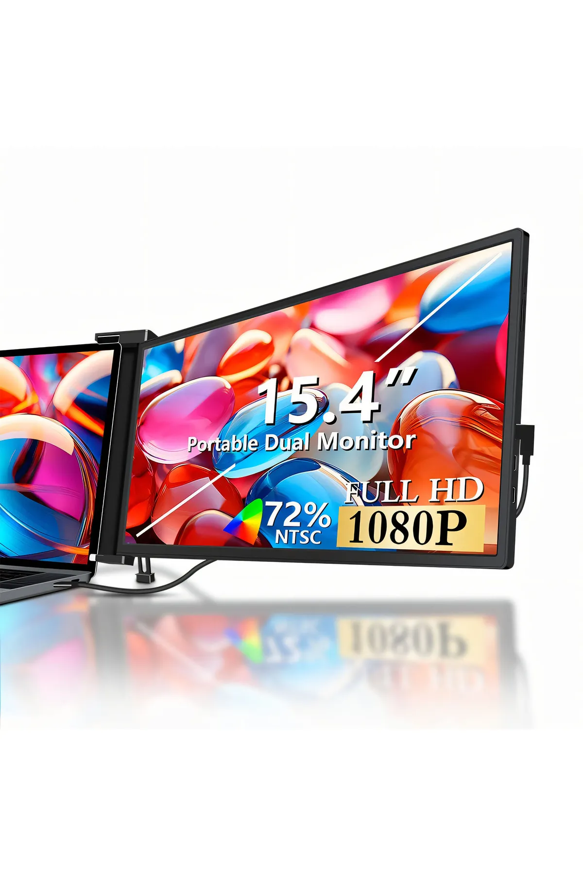 NPO Npm3 15.4" 1080p Fhd Ips Type-c Taşınabilir Dizüstü Tek Monitör Çoklayıcı Notebook Monitör