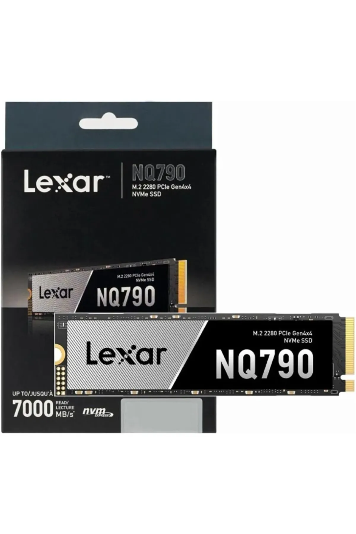 Lexar NQ790 4TB NVMe PCIe Gen4 x4 7000MB/6000MB M.2 2280 SSD LNQ790X004T-RNNNG