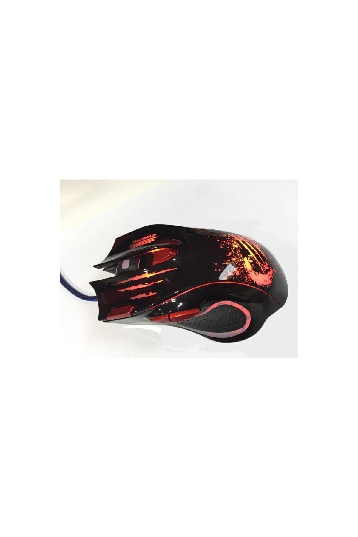 starnewstore nslx Işıklı Oyuncu Mouse 3600 Dpi 7 Tuşlu Kumaş Kablo Gamer Rgb Kablolu Mouse Proffesyonel NewD