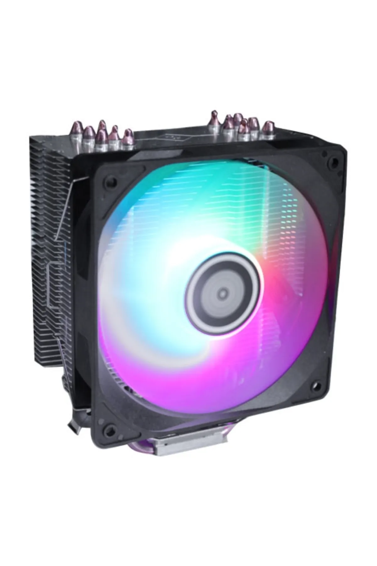 NIVATECH NTC S60 CPU FAN KULE TİPİ 6 Bakır Borulu Cpu Soğutucu Fan Rainbow