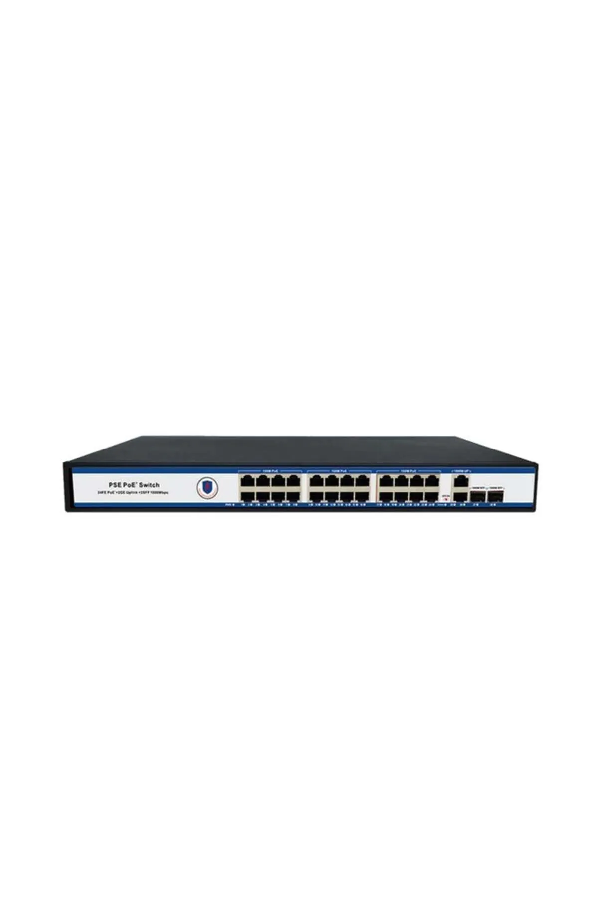 Nova Nvc-pse2422g 24 Port Poe 10-100 Mbps 2 Port 10-100-1000 Mbps Uplink 2 Port Sfp Switch 300w