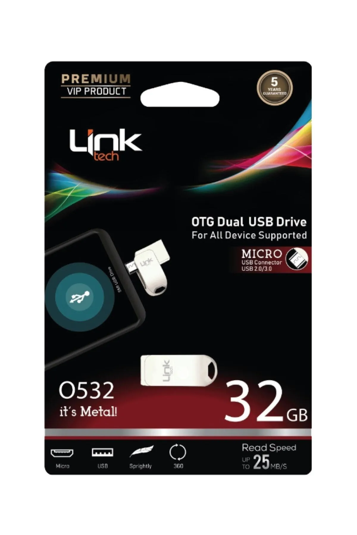 LinkTech O532 Premium Pro 32gb Micro Usb Dual Flash Drive Otg Usb Bellek