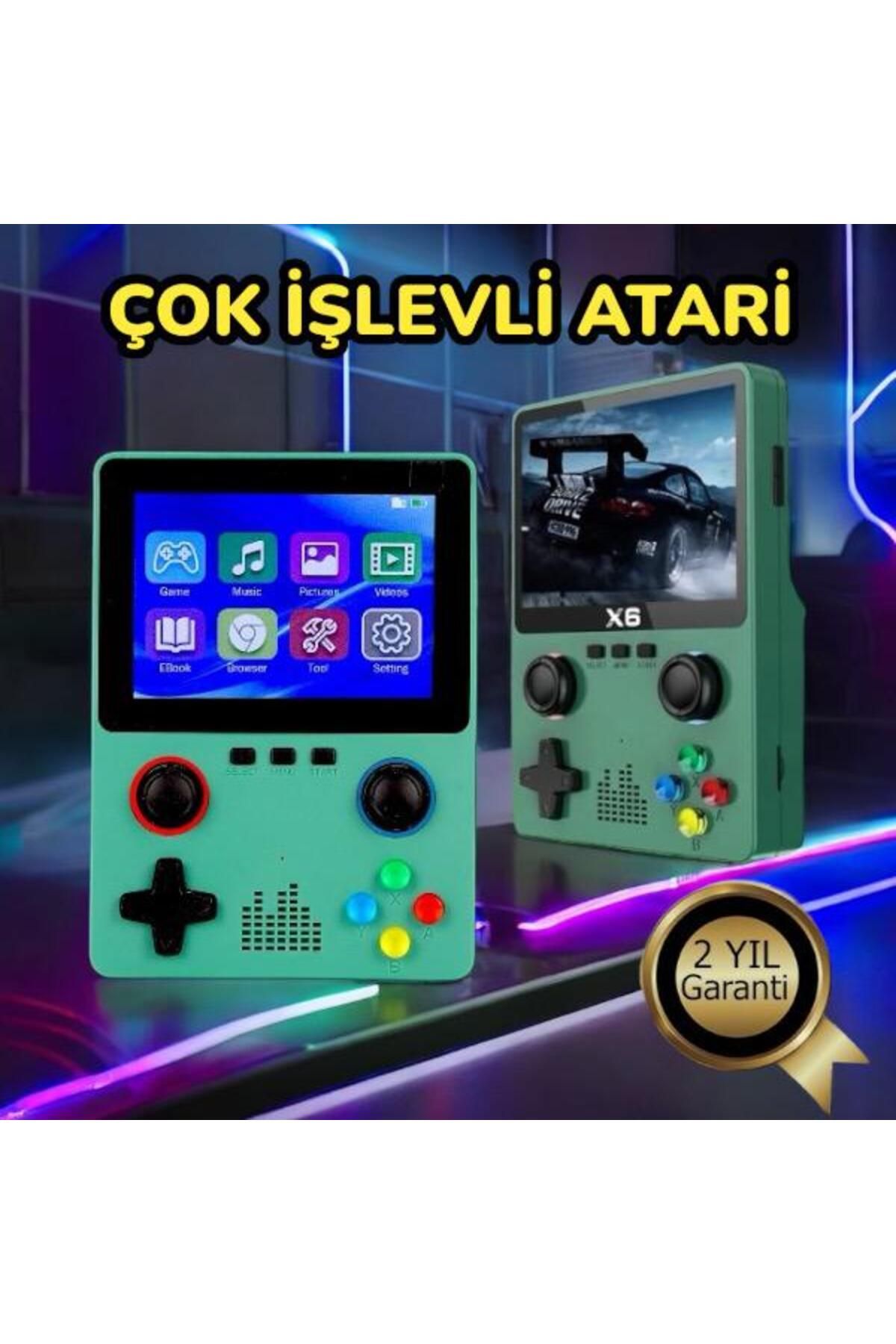 UCUZTEKNO Çocuklar İçin Çok Fonksiyonlu 1000 Oyunlu Retro Konsol