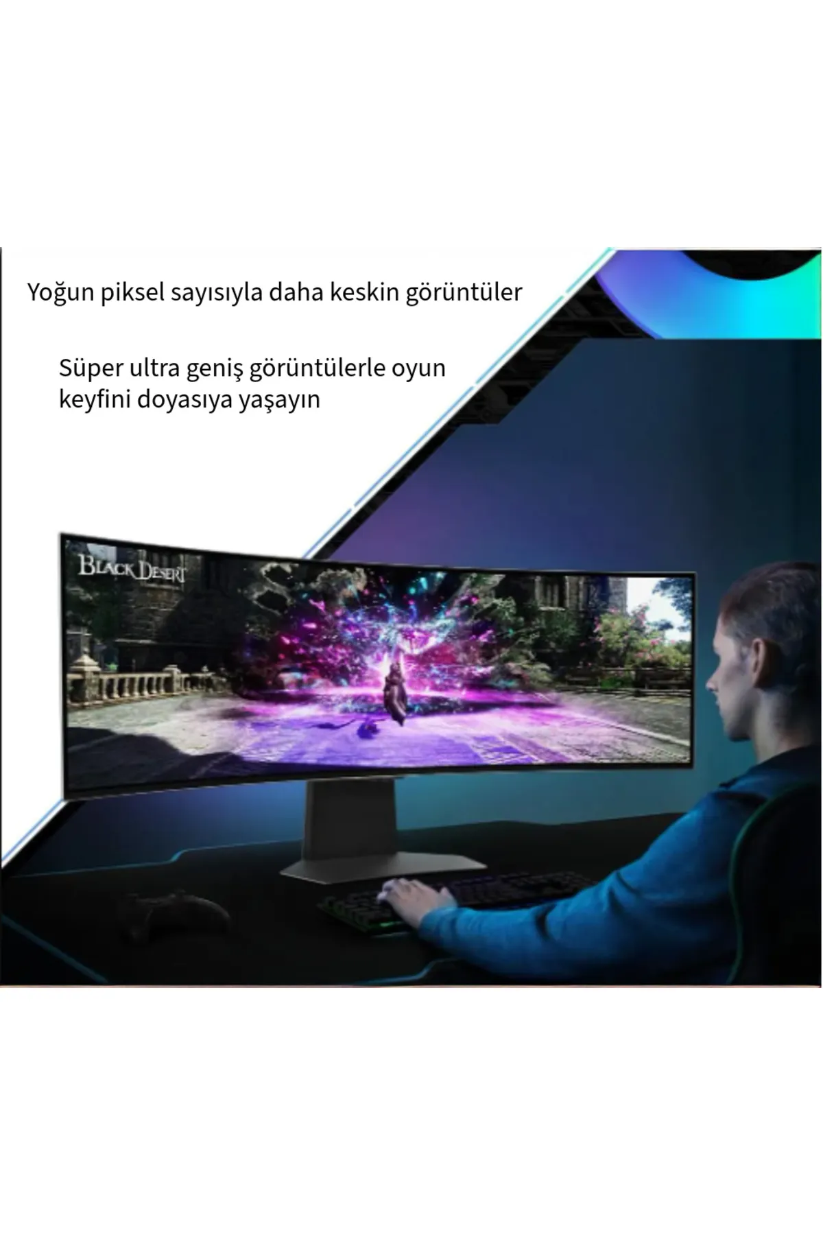 Samsung Odyssey G9 49" 0.03 ms OLED Dual QHD Curved 240 Hz Oyuncu Monitörü