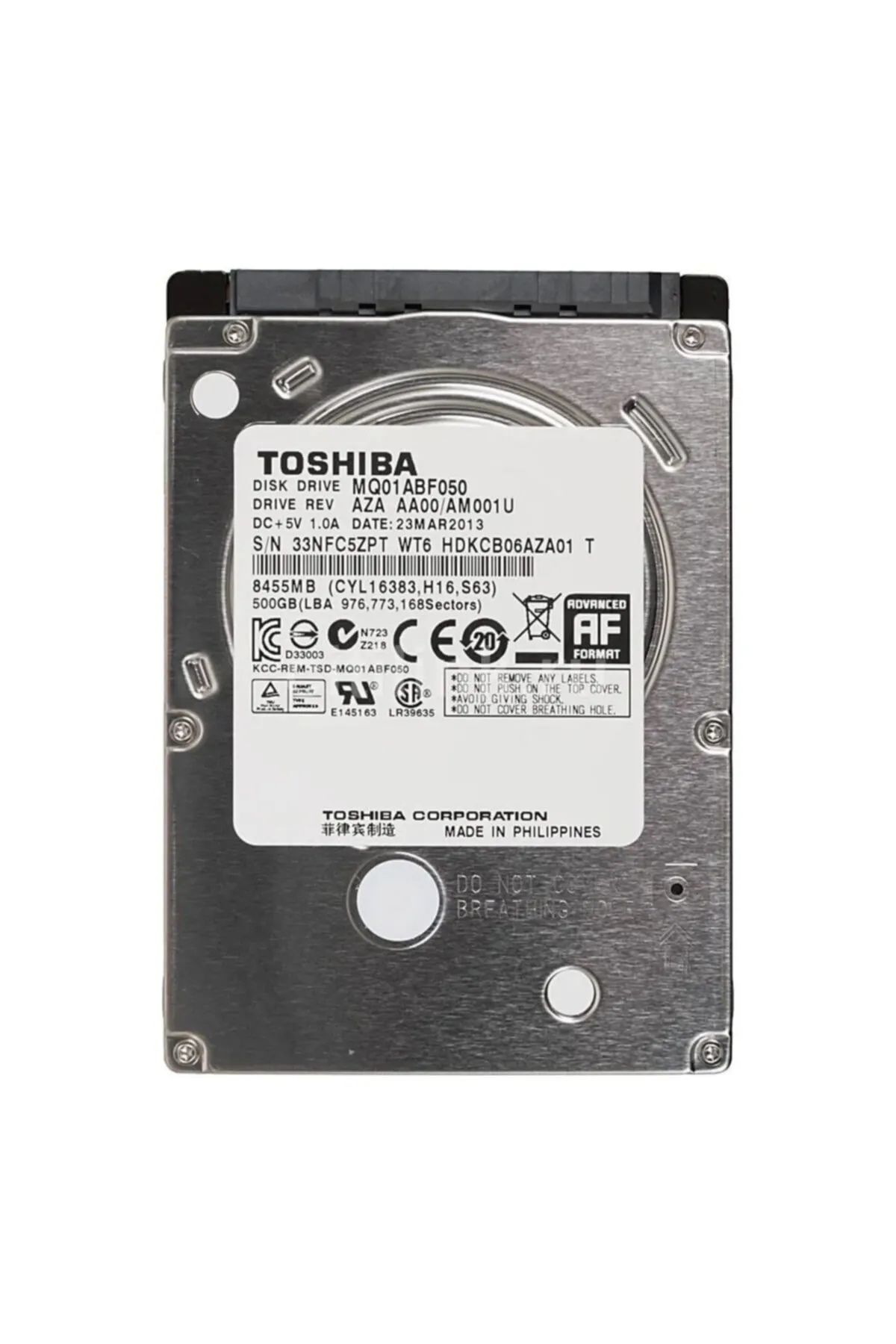 Toshiba Oem Dahili Hdd Notebook Toshıba 2,5" 500 Gb