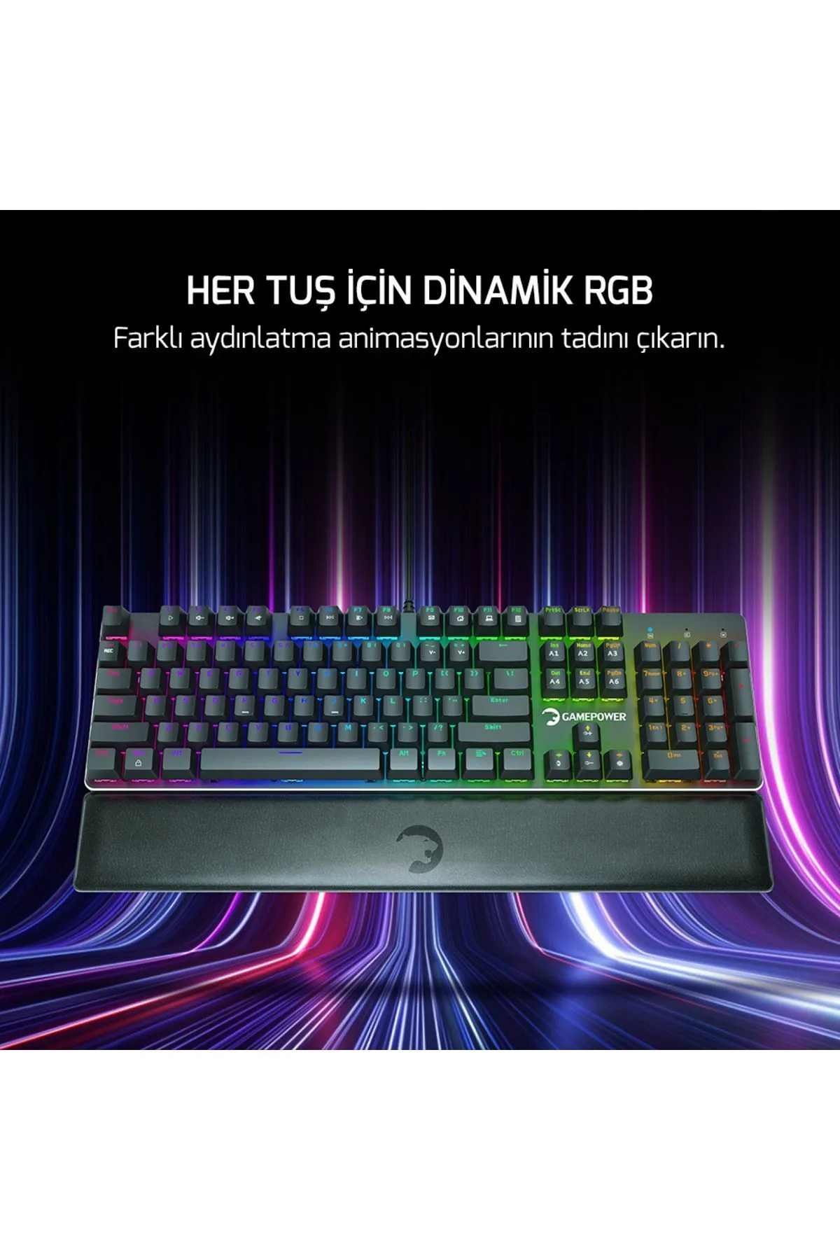 Gamepower Ogre Rgb 60m Mekanık Blue Swıtch Klavye