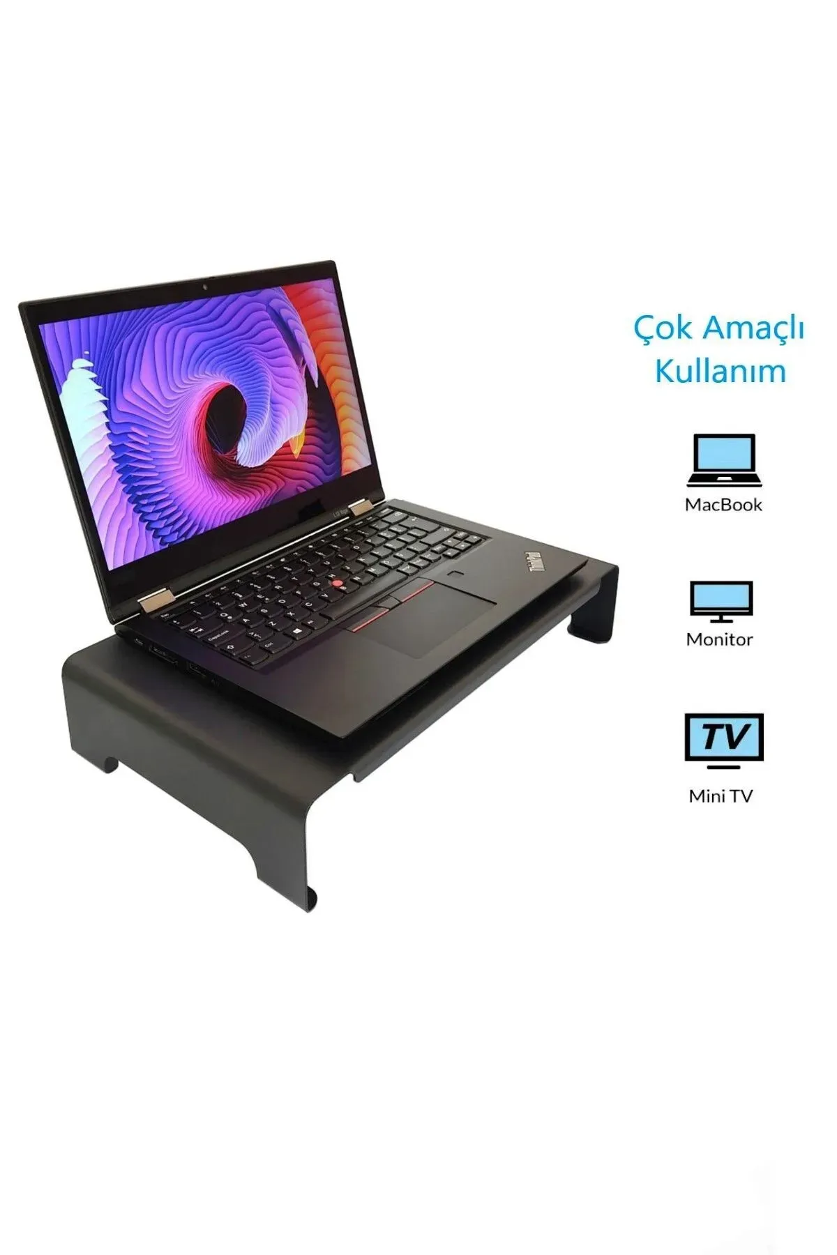 ULYSSES Çok Amaçlı Monitör Laptop Notebook Yazıcı Standı Yükseltici Altlık Siyah