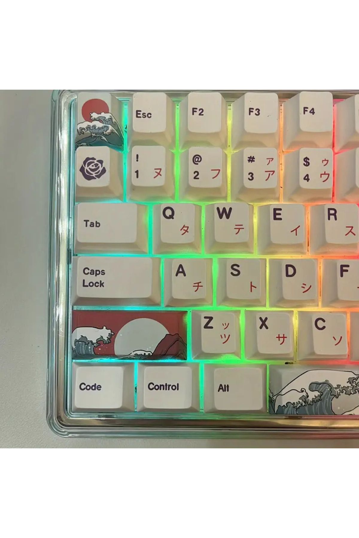 SpaceMuffins Okyanus Temali Mekanik Klavye Tuşu Keycaps