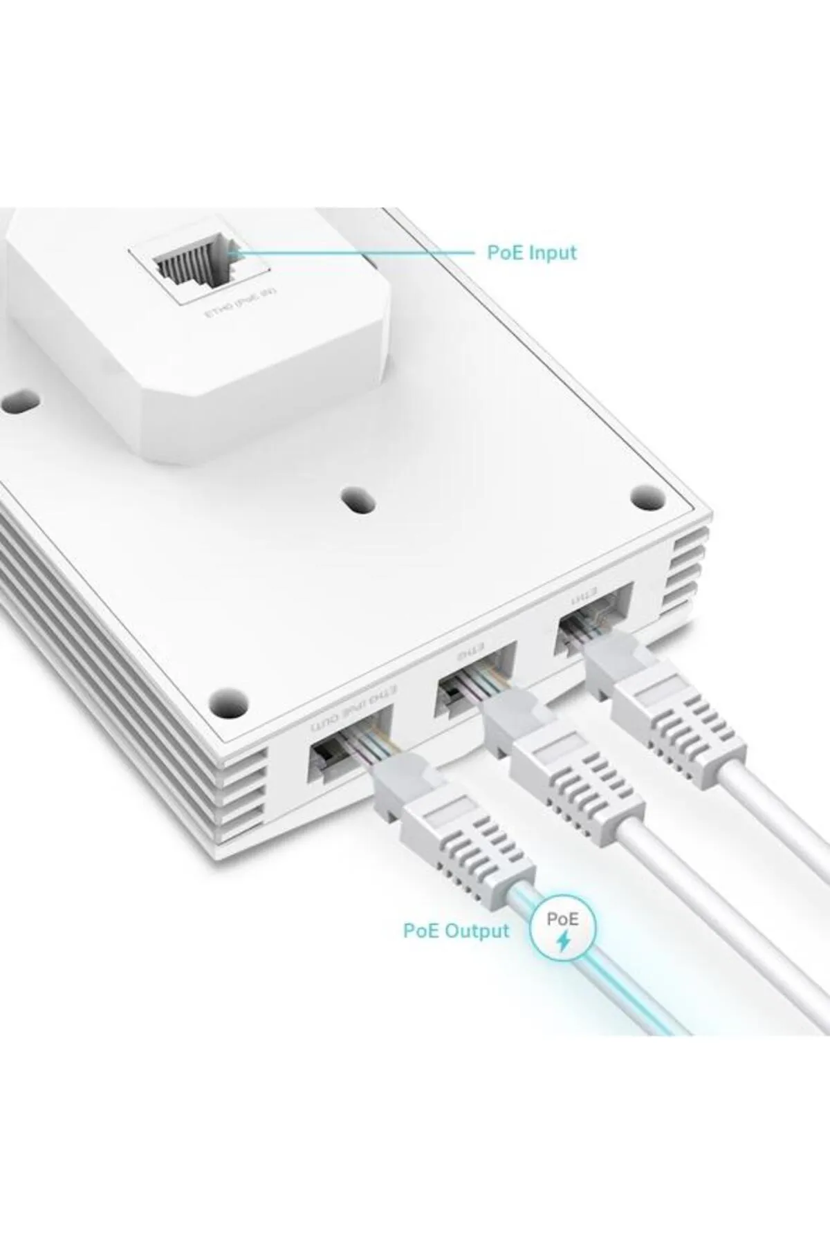 TP-Link Omada Eap655 Wall Duvar Tipi Ax3000 Wifi6 Access Point