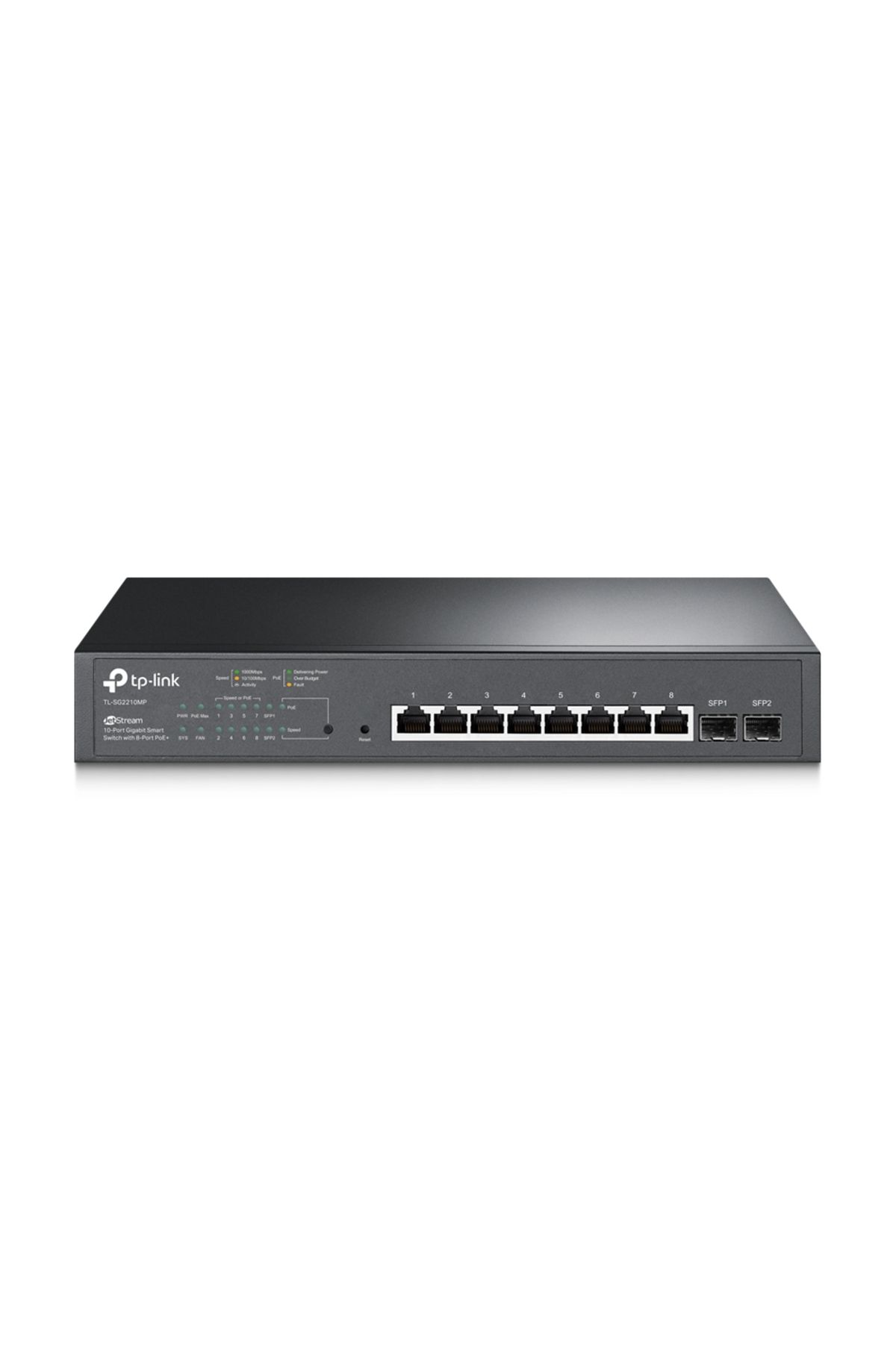 TP-Link OMADA TL-SG2210MP 10 PORT 10/100/1000 8 PORT POE 2 X SFP YONETILEBILIR DESKTOP SWITCH