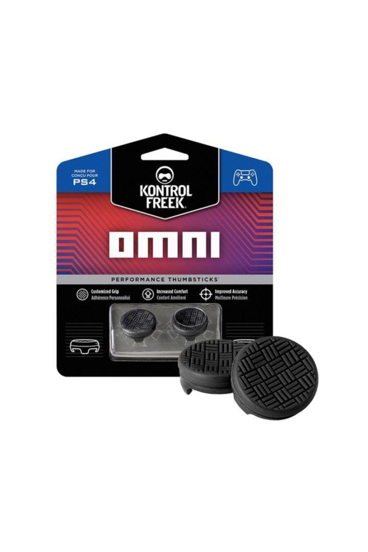 kontrolfreek Omni Black Ps5  Ps4  Uyumlu Analog Koruyucu Yükseltici Profesyonel Oyun Kolu Aksesuarı