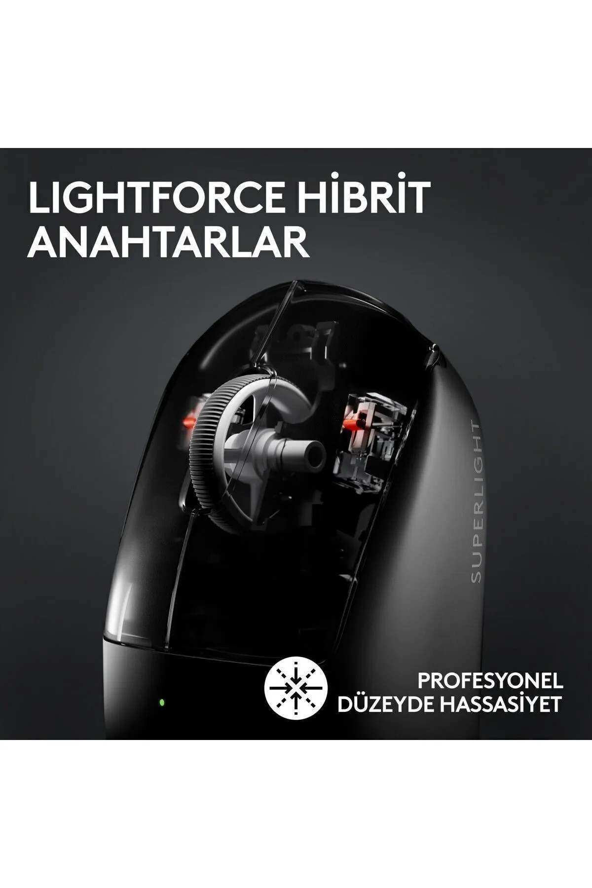 Logitech omx PRO X SUPERLIGHT 2 Hafif HERO 2 Sensör 32.000 DPI LIGHTSPEED Kablosuz Oyuncu Mouse gextrx 97674