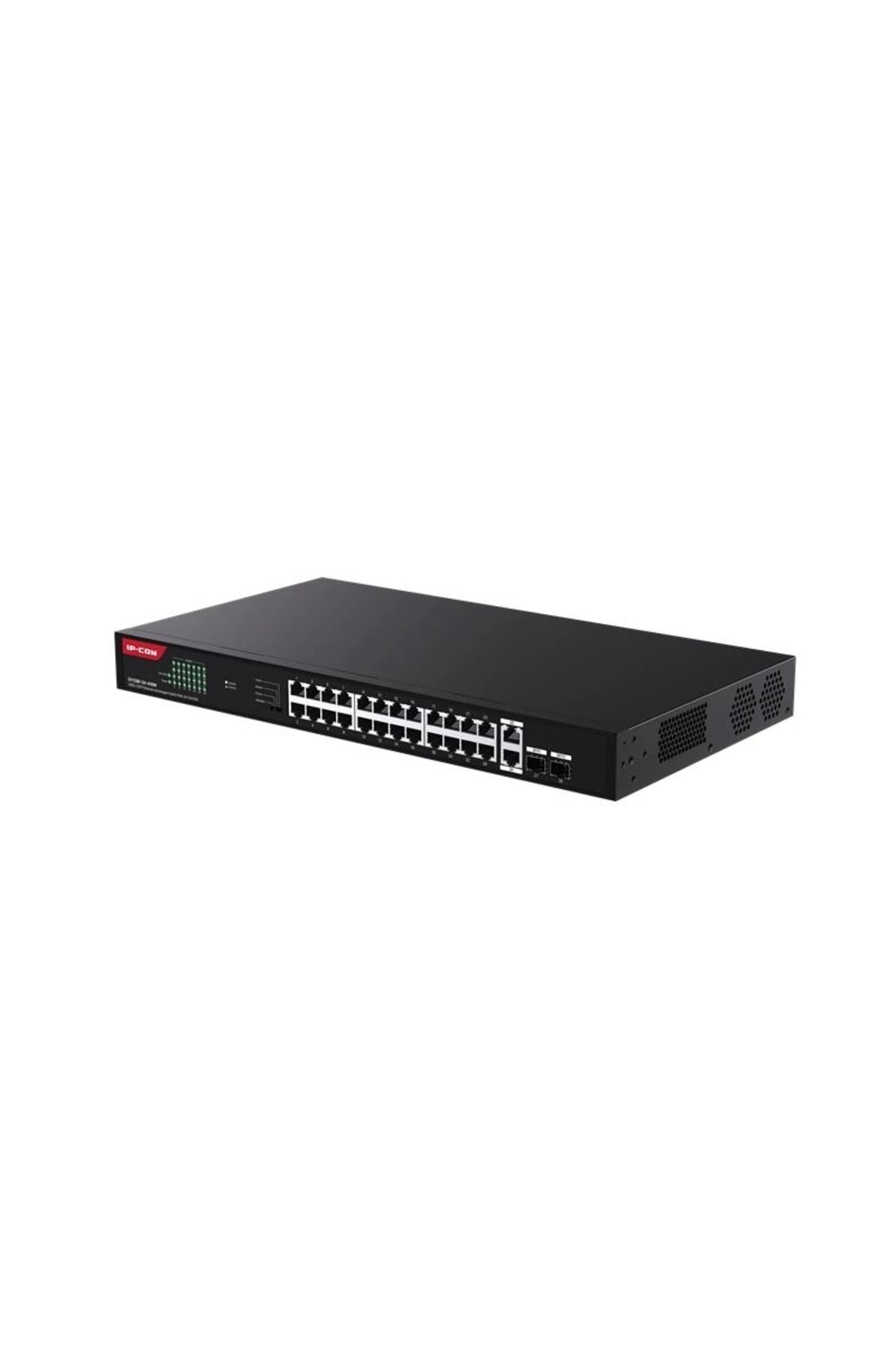 IP-COM Ontech - G1128-24-410w 24 Port Gıgabıt 2xgb Rj45/sfp Uplınk 370w Poe Rackmount Swıtch