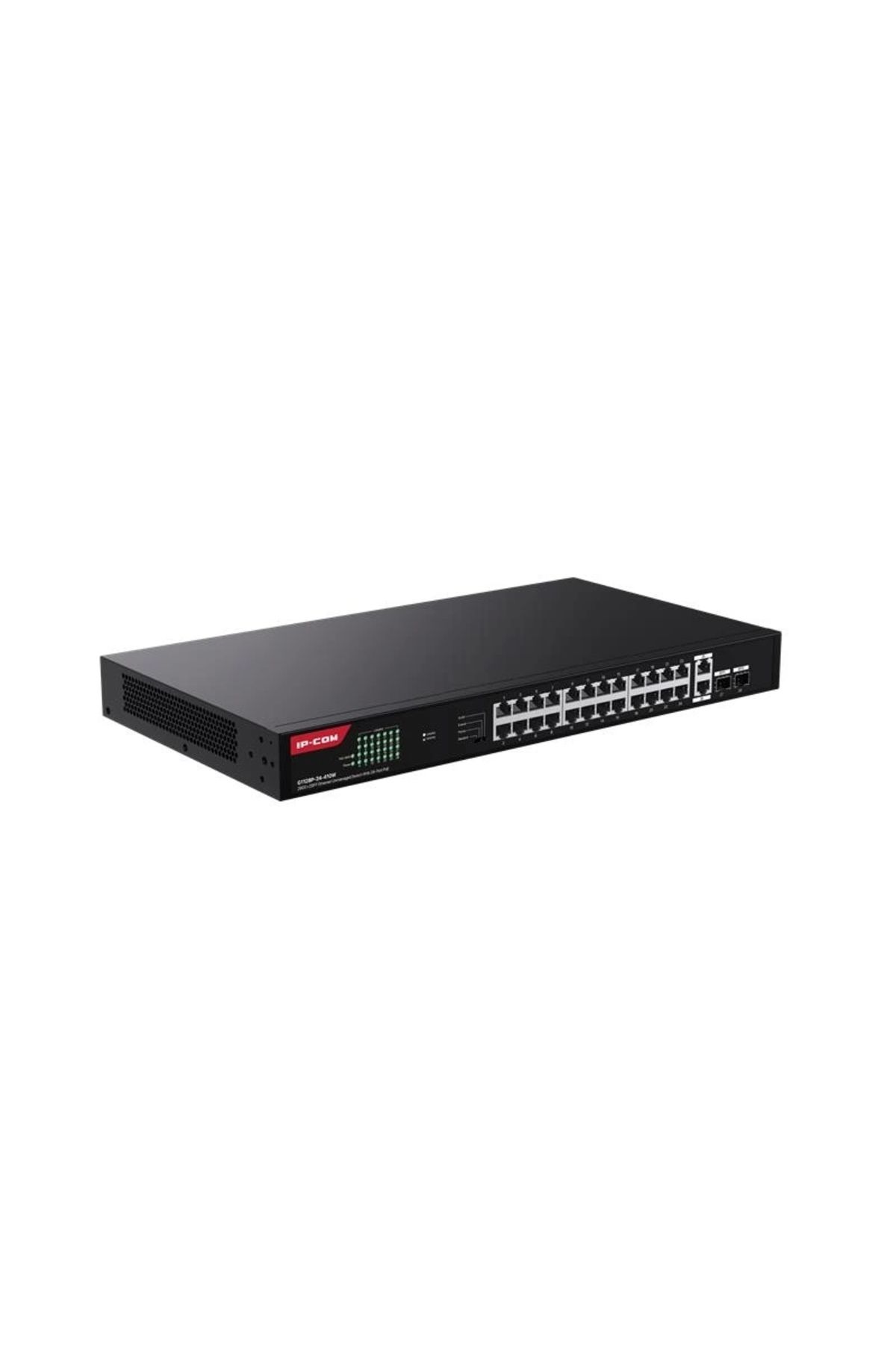 IP-COM Ontech - G1128-24-410w 24 Port Gıgabıt 2xgb Rj45/sfp Uplınk 370w Poe Rackmount Swıtch