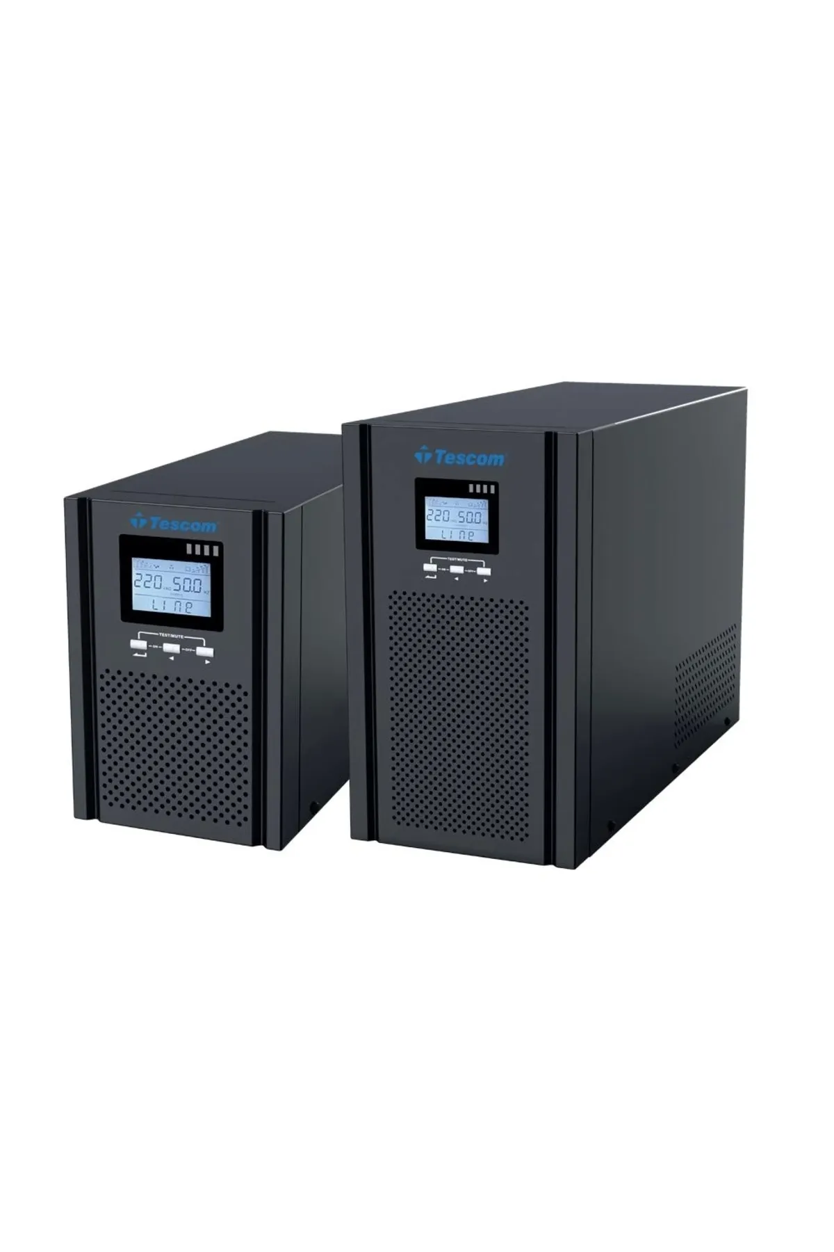 TESCOM Ontech - Teos 2kva 1f/1f (4X9AH) 5/10dk Lcd Onlıne Ups