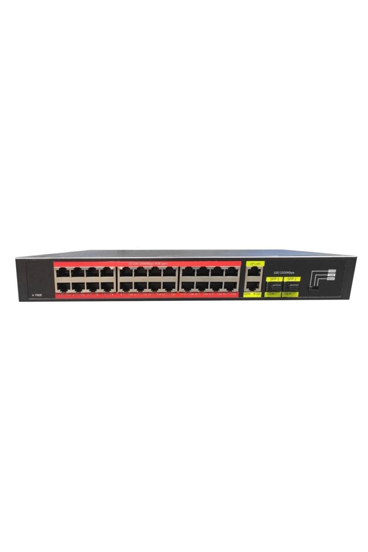 Tiwox Ontech - Tp-g2422sfp-poe300w 24 Port Gıgabıt 2xgb Rj45/2xsfp Uplınk Rackmount Poe Swıtch