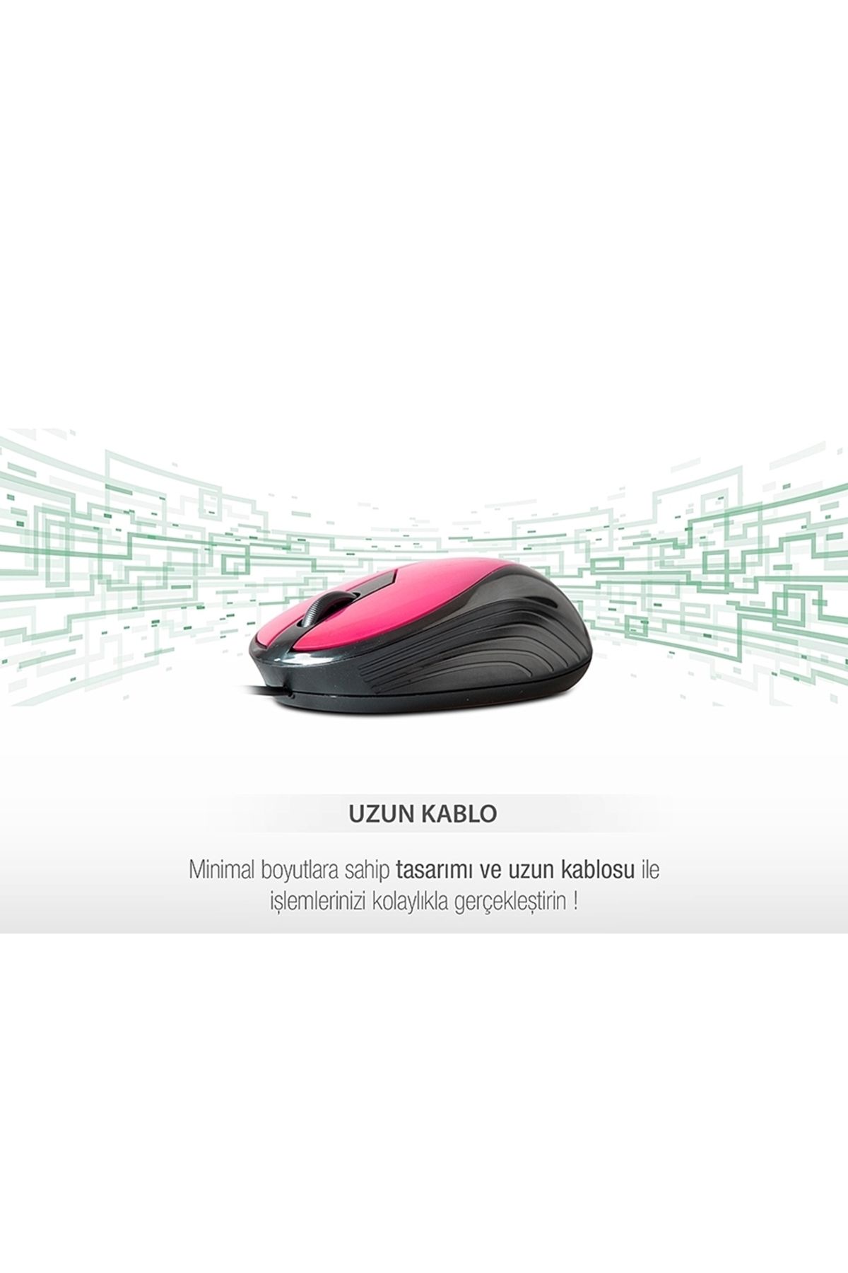 Boldy Optik Mini Mouse - Kablolu Mouse - Kablolu Fare SM-136 - Mini Fare - Optik Fare - Optik Mouse SM-136