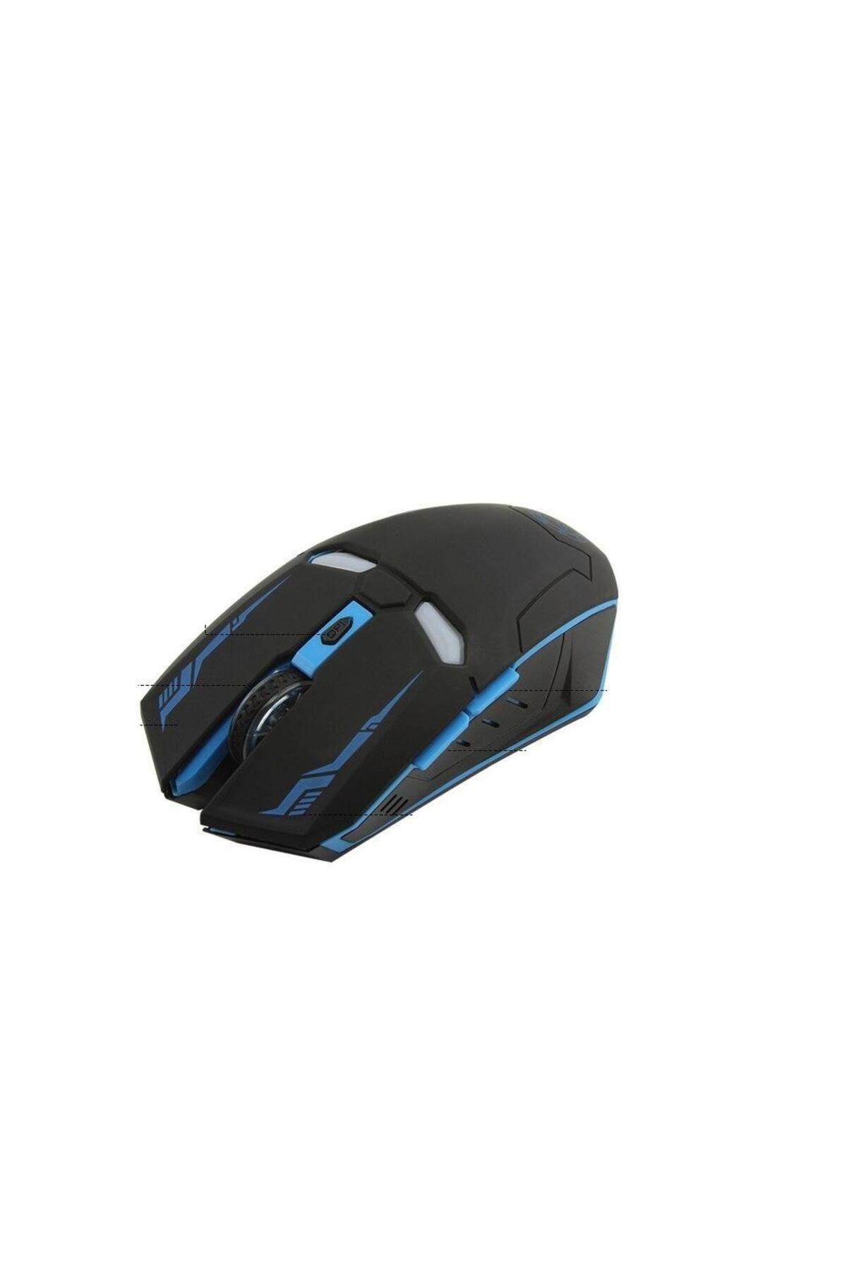 Profisher Optik Mouse 2.4ghz Ergonomik Kablosuz Demir Adam Şekilli Siyah