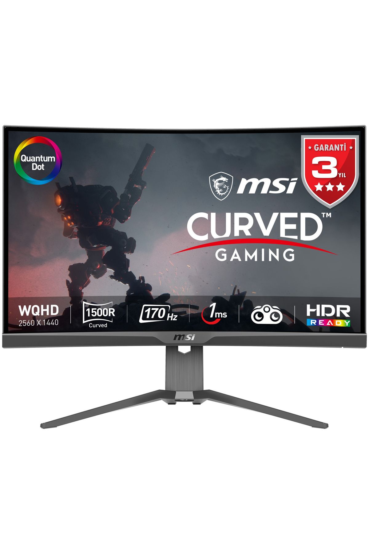 MSI Optix Mag 275cqrf Qd 27” 1ms 170hz Freesync Premium Va Wqhd Gaming (OYUNCU) Monitör