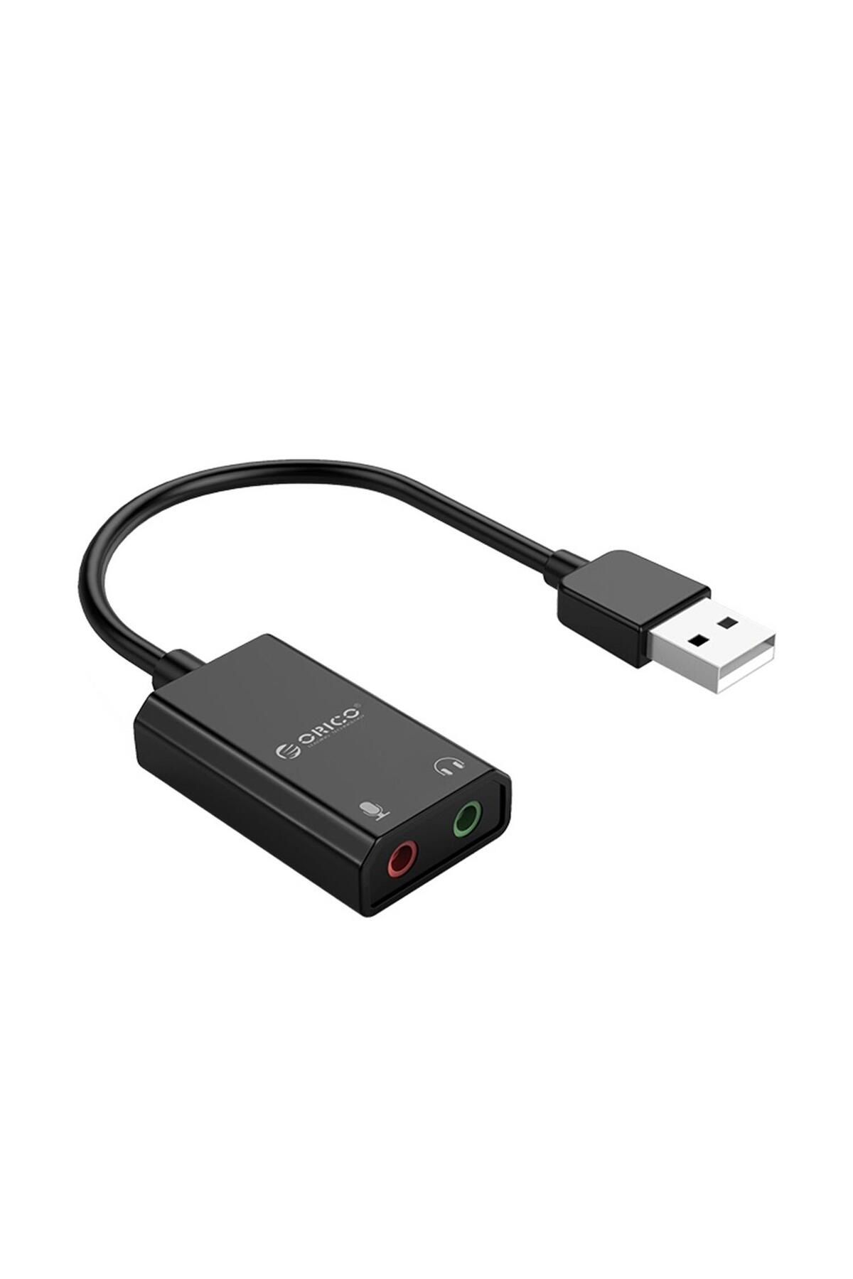 Orico Orıco Skt2-bk Harici 3.5mm Usb Ses Kartı, Siyah